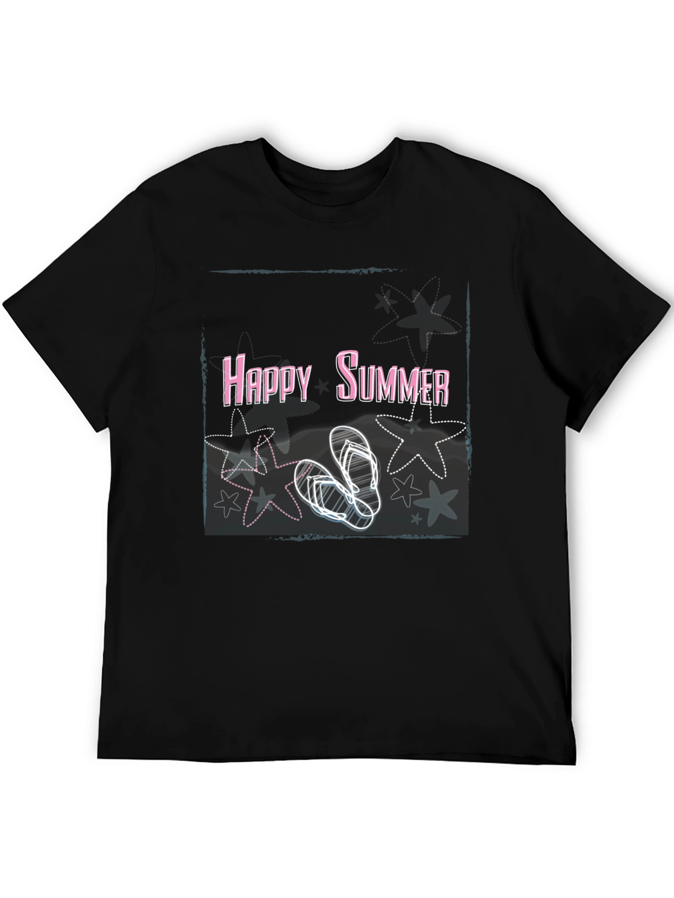 Happy Summer Graphic T-Shirt - Relaxed Fit
