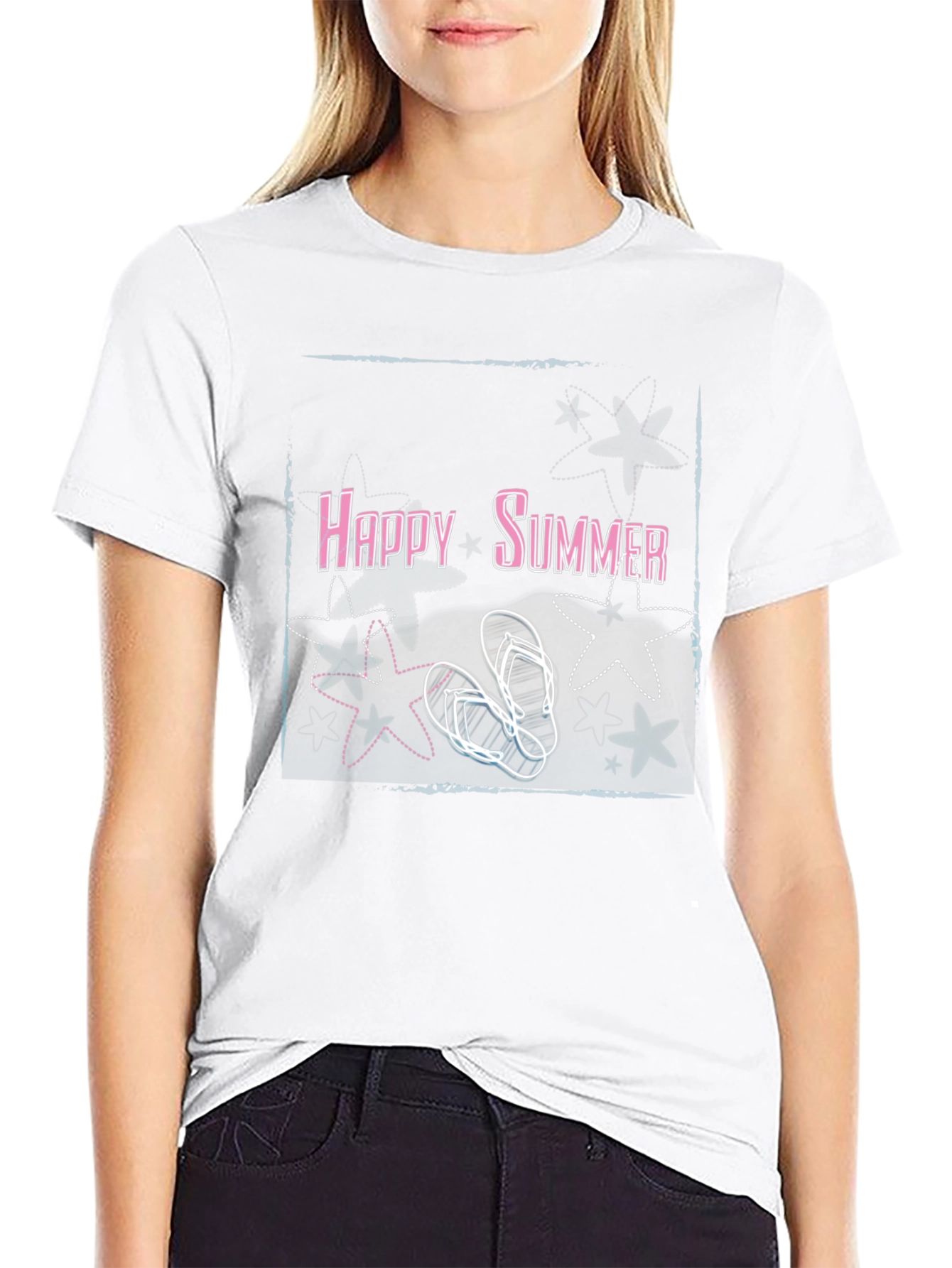 Happy Summer Graphic T-Shirt - Relaxed Fit