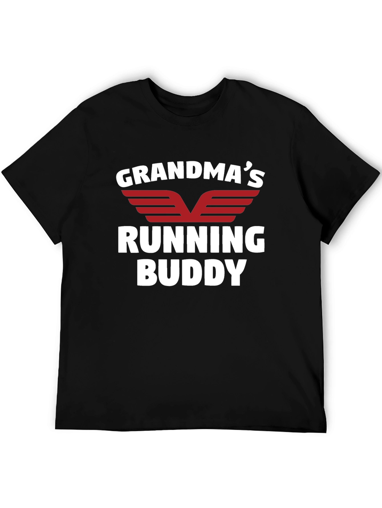 Grandmas Running Buddy Black T-Shirt