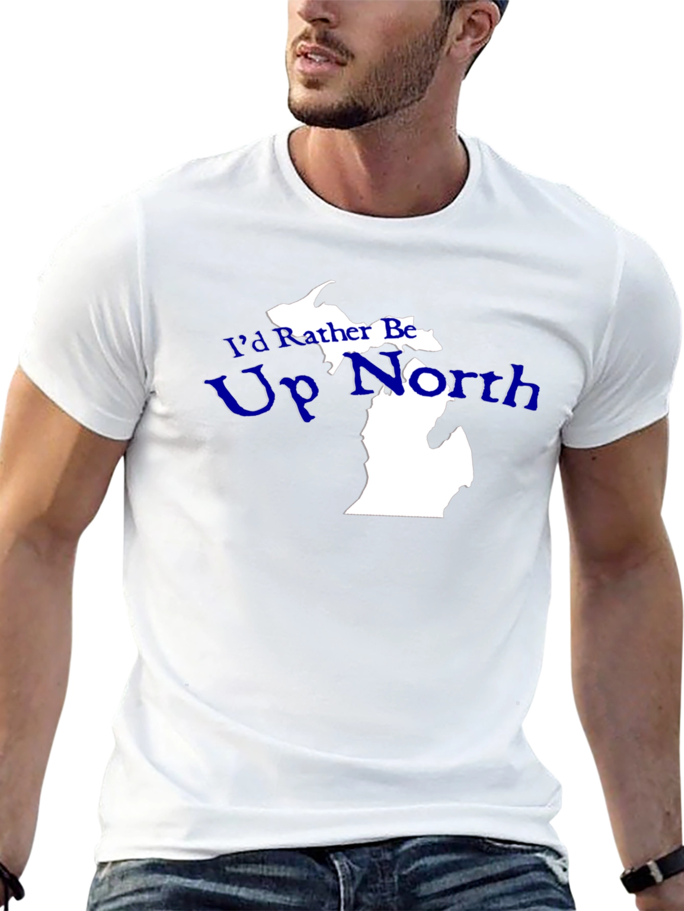 Up North Michigan Graphic Tee - Black