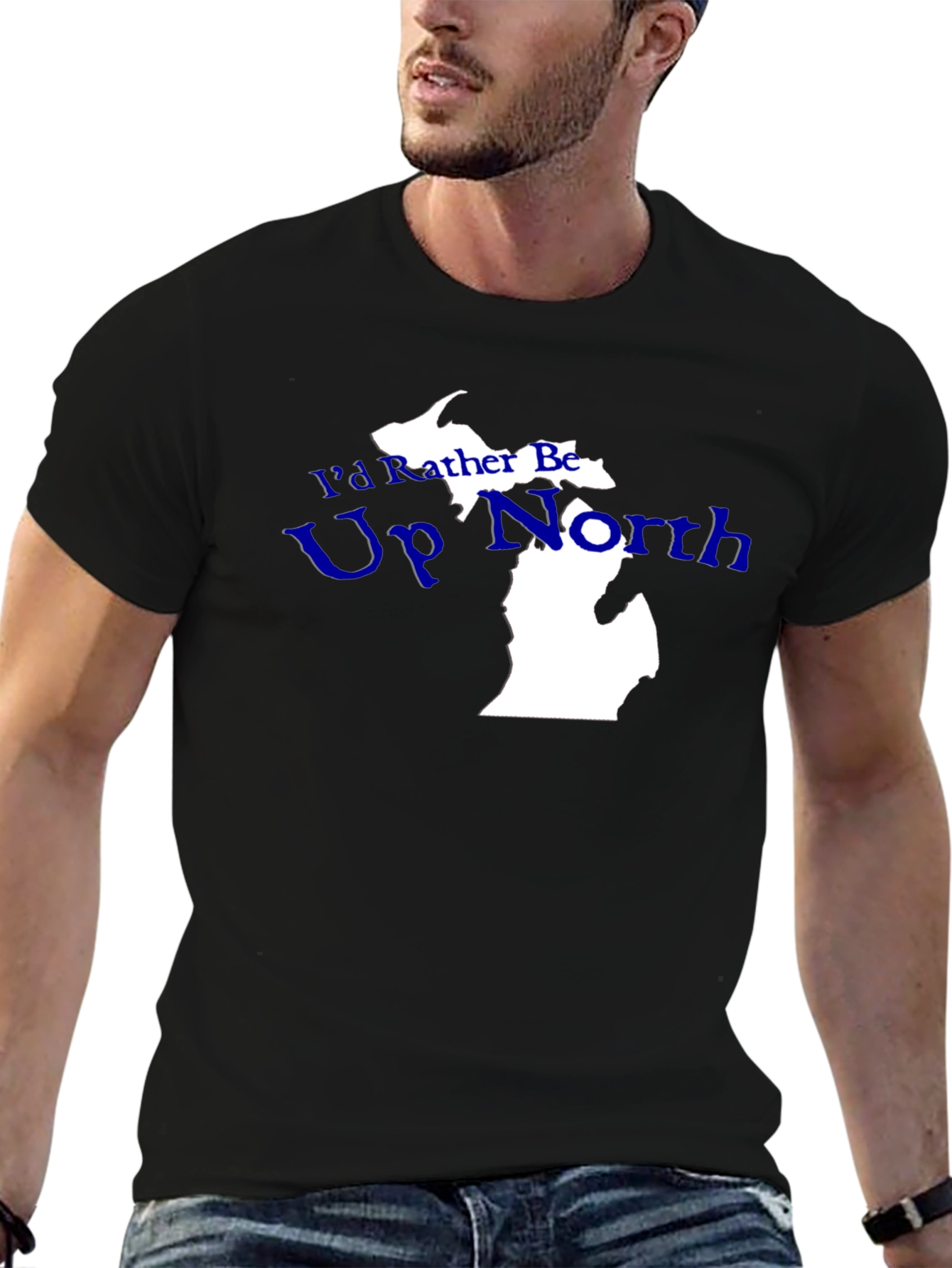 Up North Michigan Graphic Tee - Black