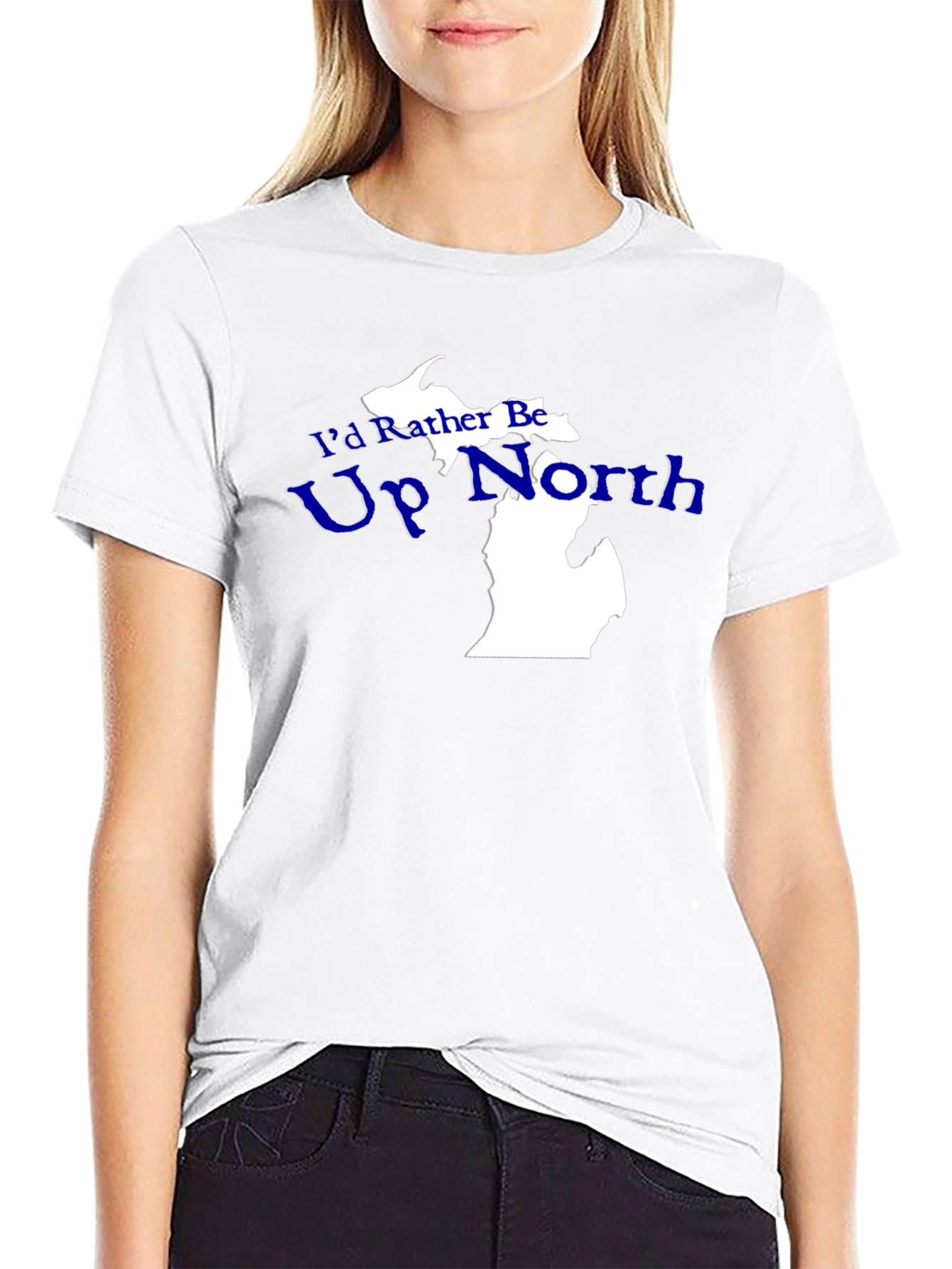Up North Michigan Graphic Tee - Black