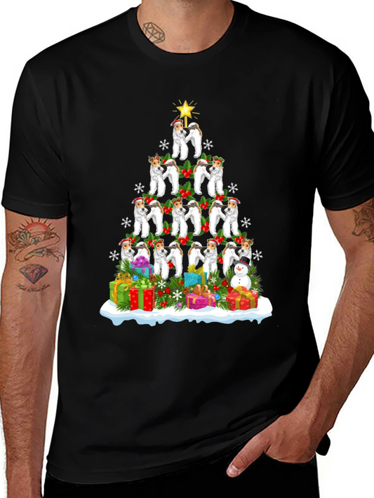 Festive Dog Breed Christmas Tree T-Shirt
