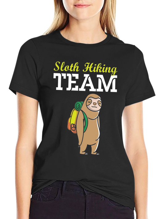 Sloth Hiking Team T-Shirt - Funny Adventure Tee