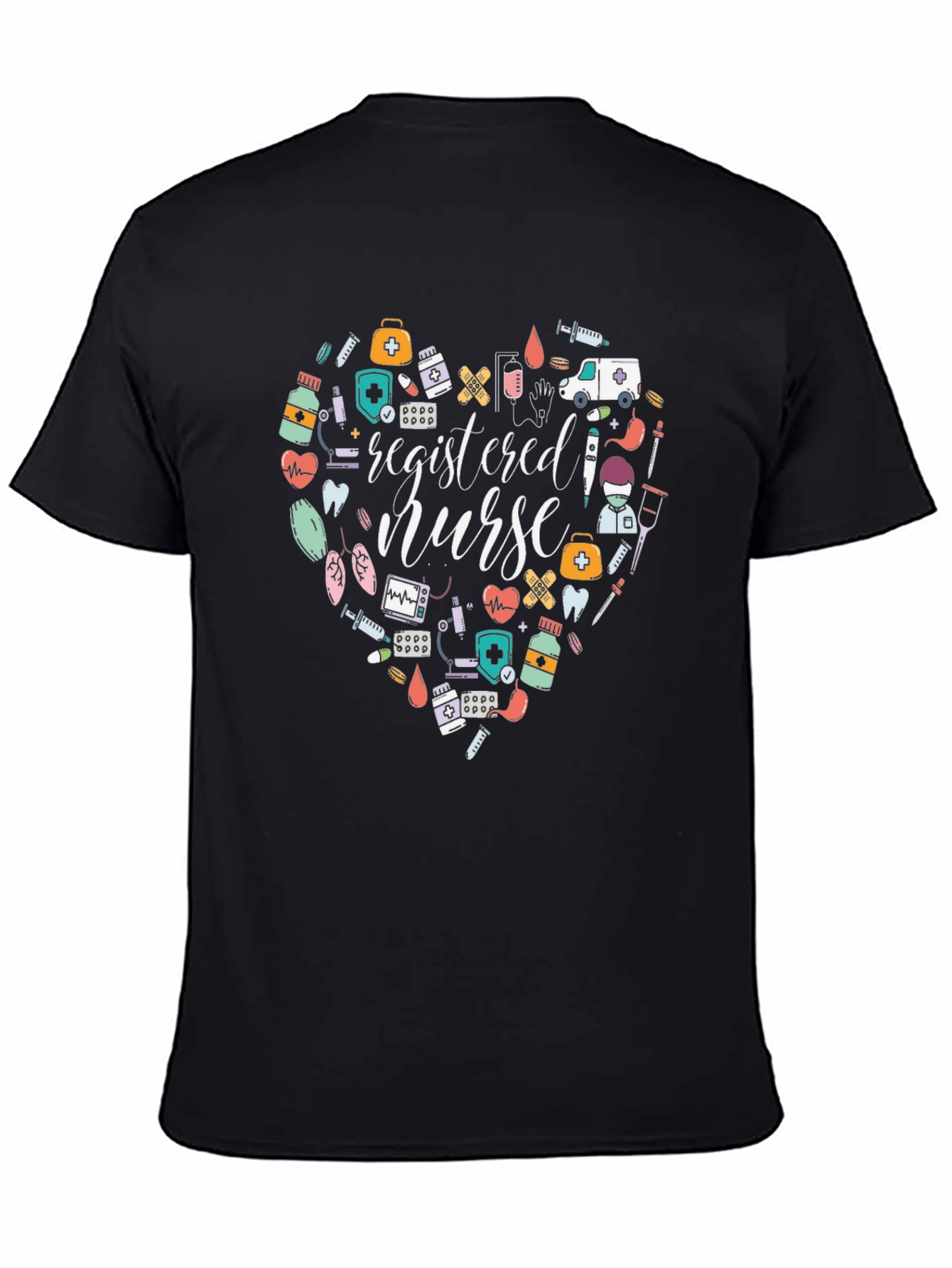 Registered Nurse Heart Graphic T-Shirt