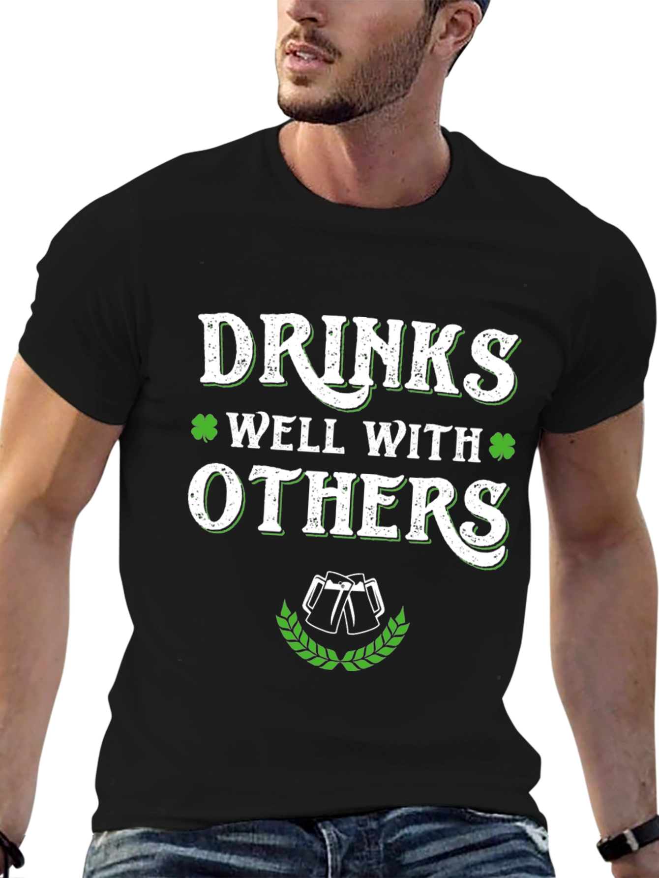 Drinks Well With Others St. Patricks Day Graphic Tee
