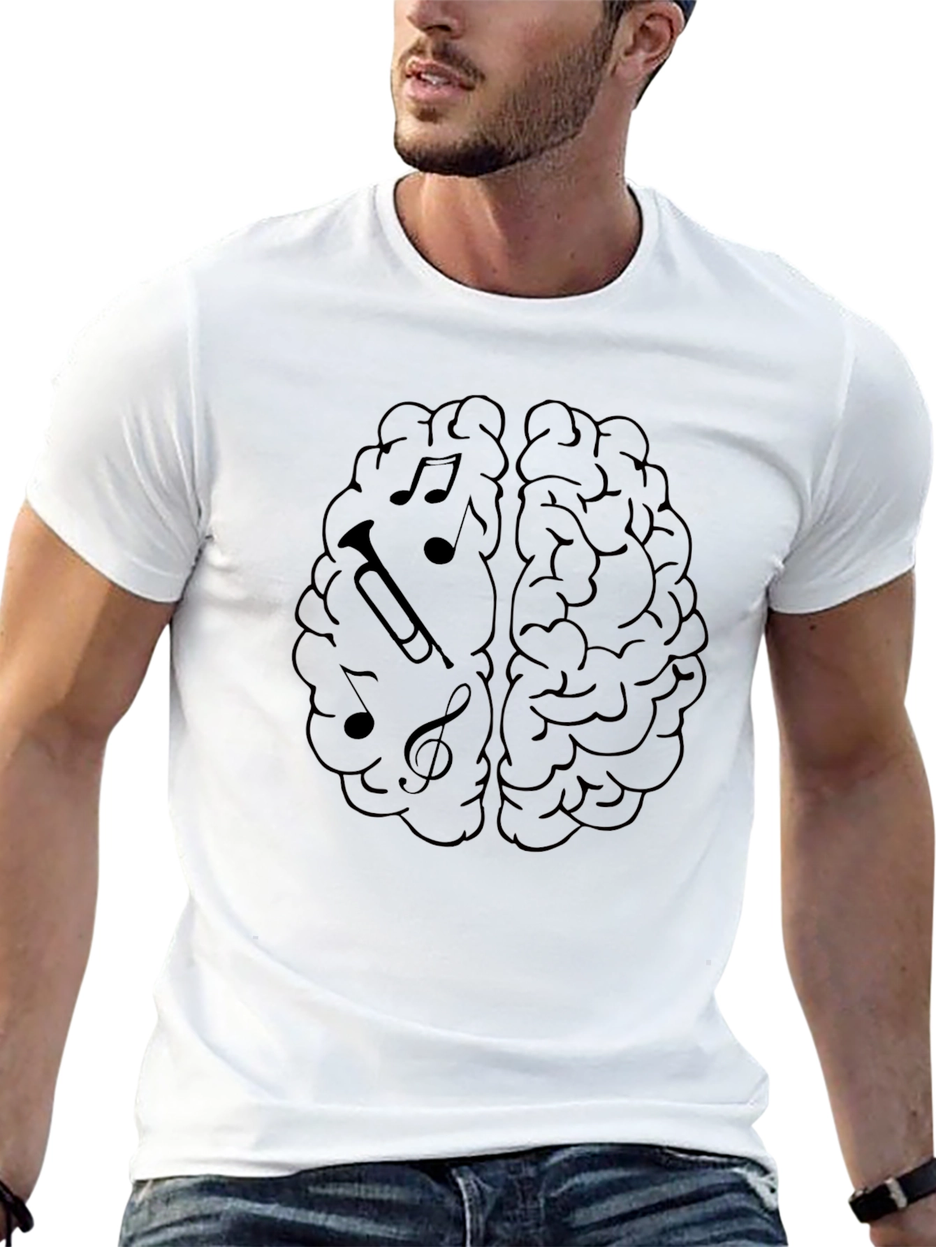 Music Brain T-Shirt - Creative Musician Tee