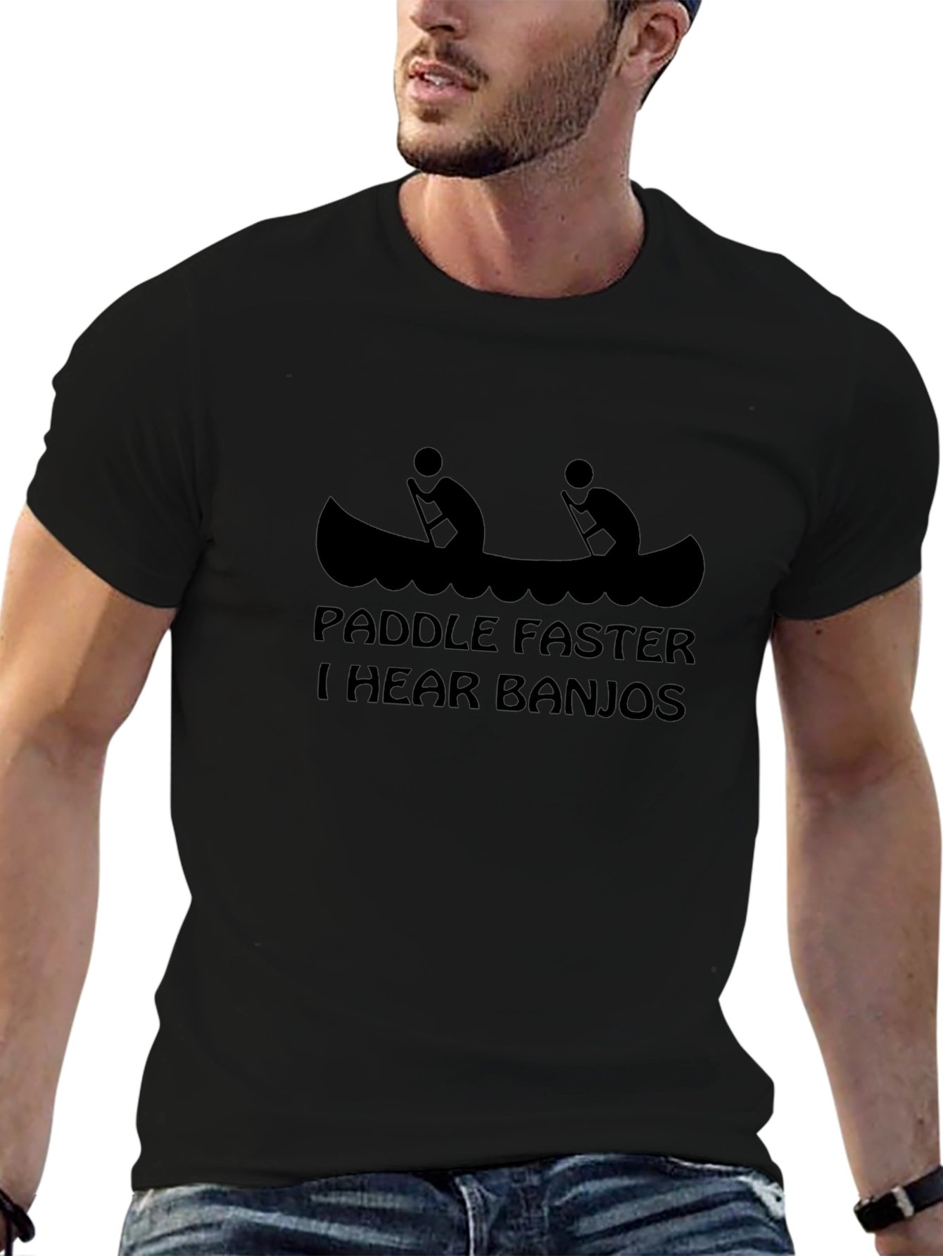 Paddle Faster I Hear Banjos Graphic Tee