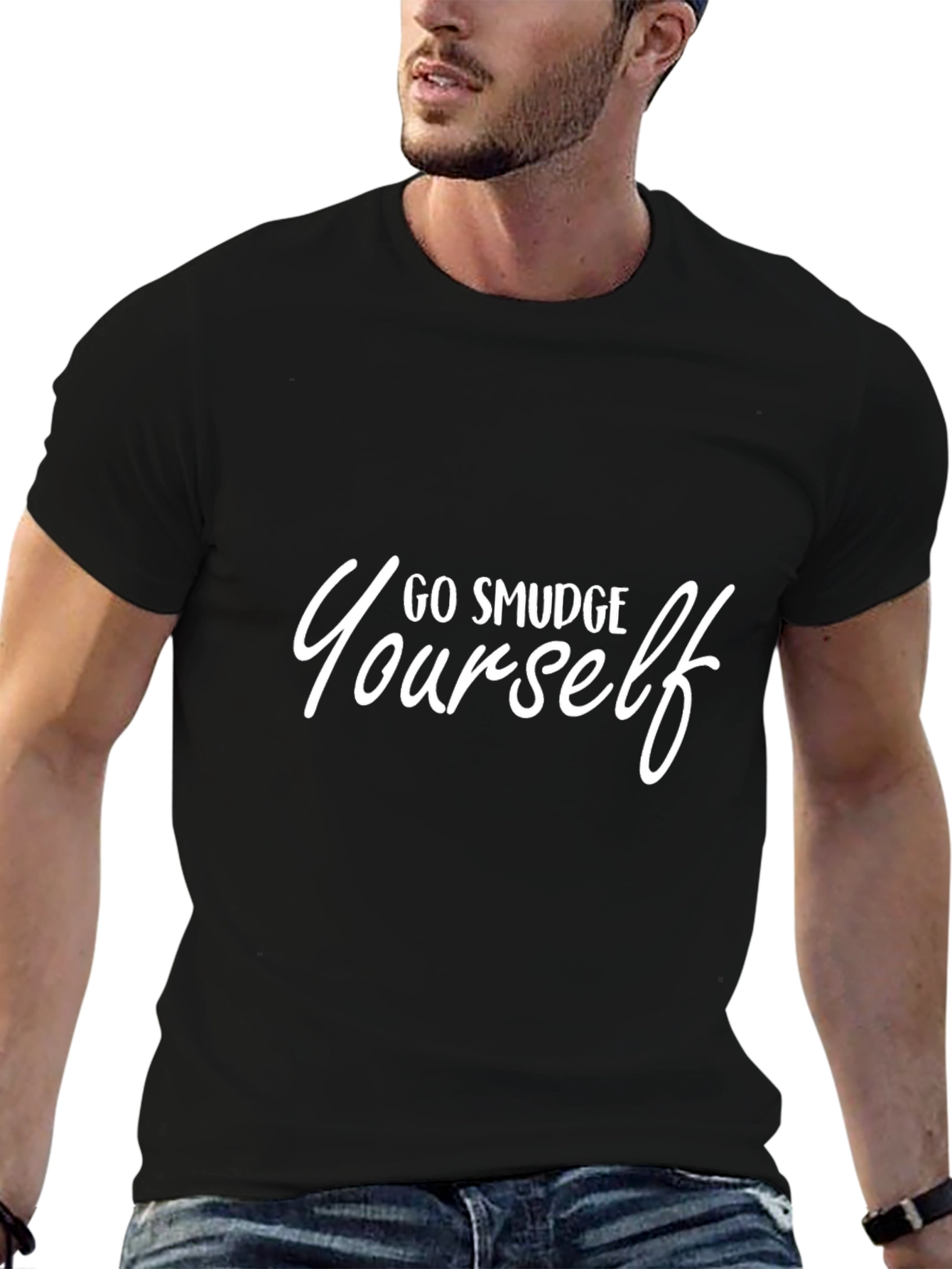 Go Smudge Yourself Graphic Tee - Black