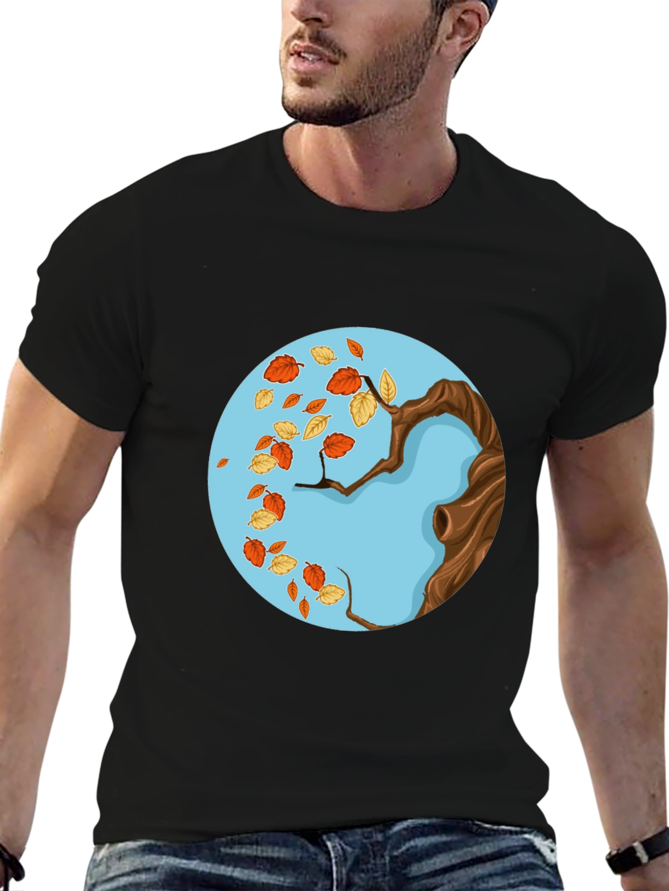 Autumn Tree Graphic Tee - Stylish Fall Design