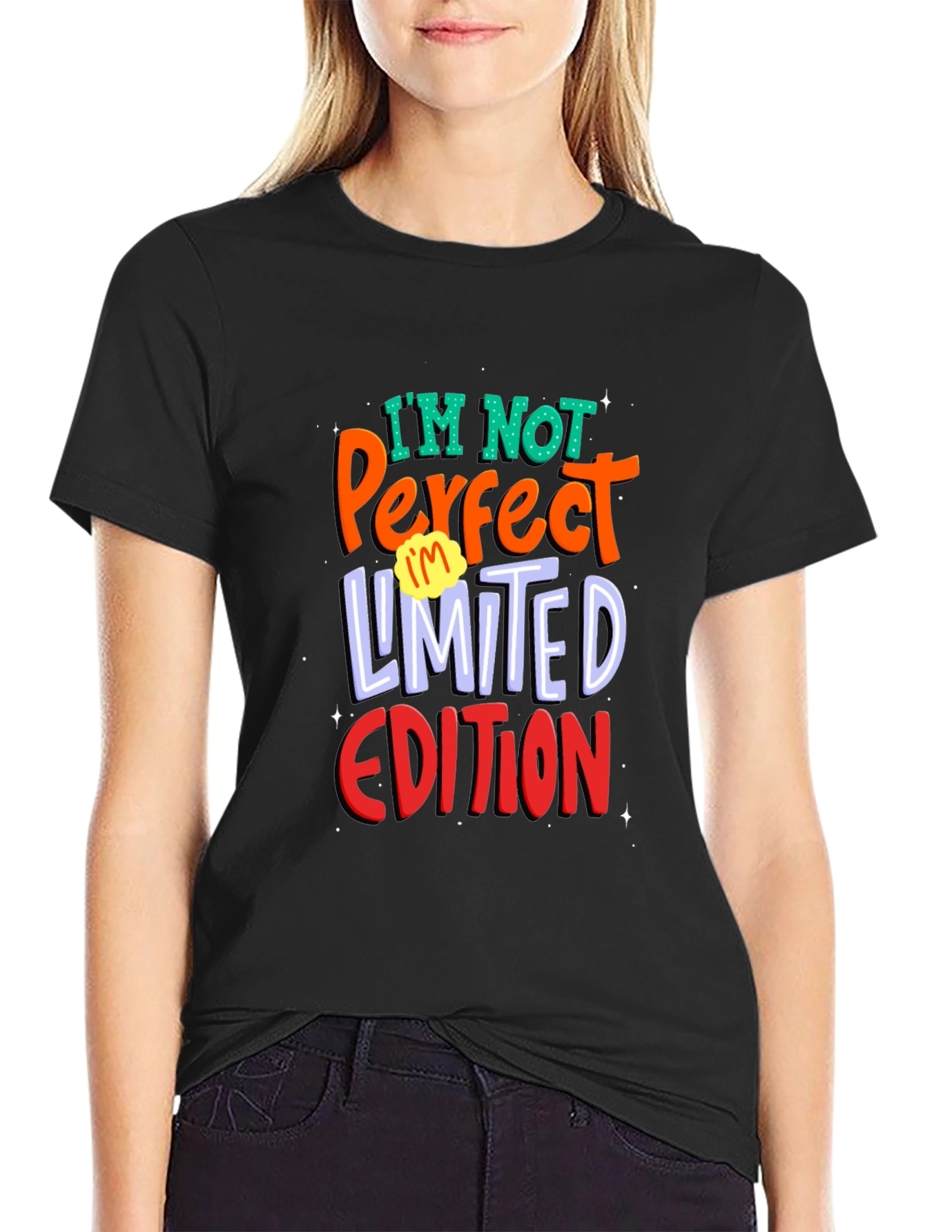 Im Not Perfect Limited Edition Black T-Shirt