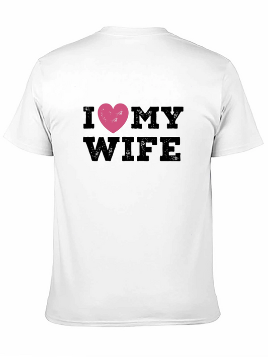 I Heart My Wife Graphic Tee - Black Casual Shirt