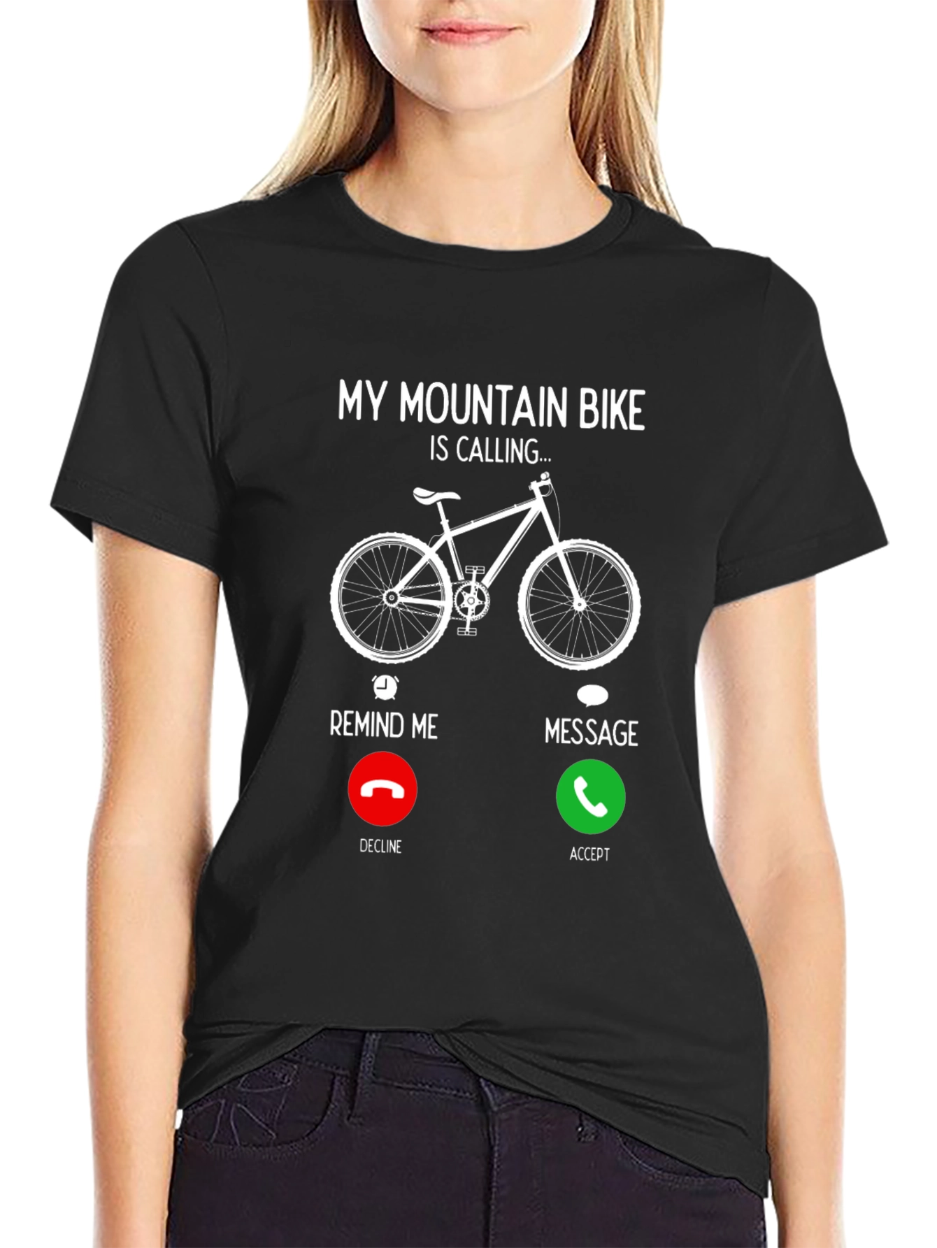 Mountain Bike Calling Graphic T-Shirt