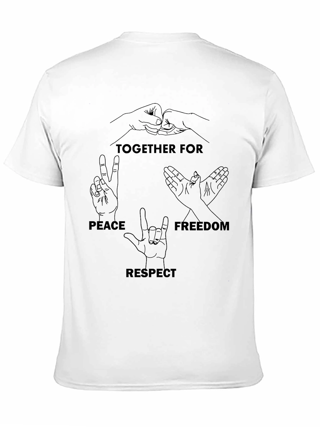 Peace Freedom Respect Graphic Tee
