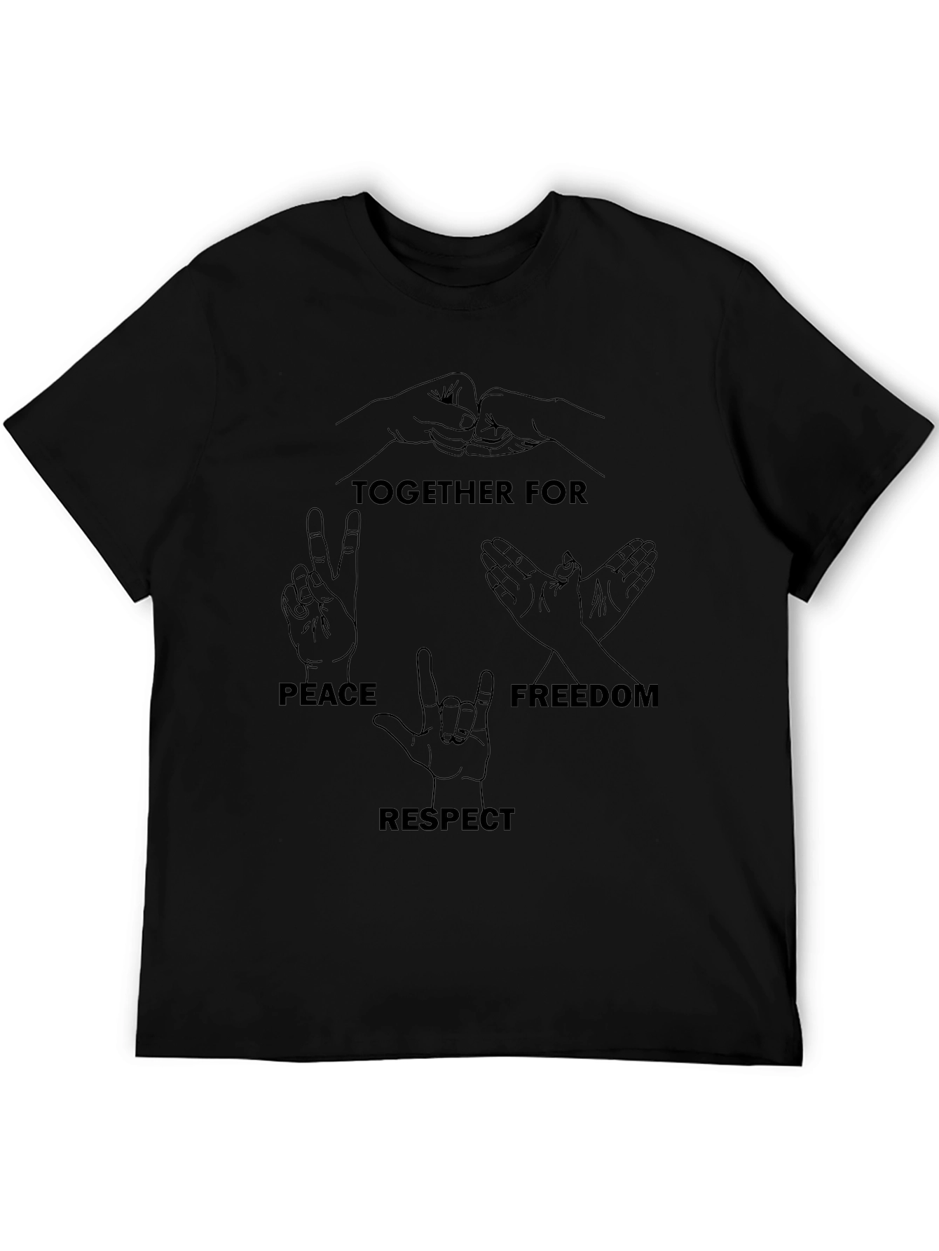 Peace Freedom Respect Graphic Tee