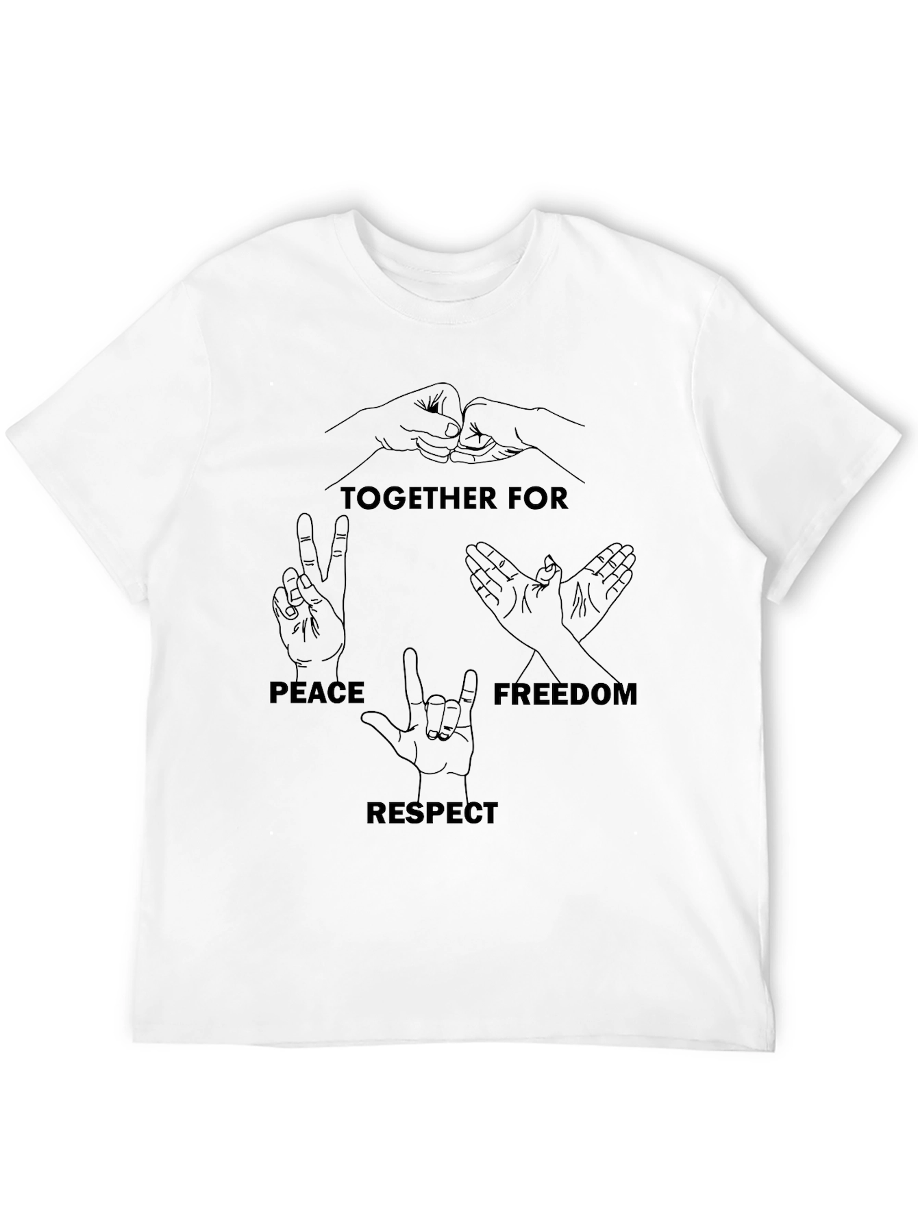 Peace Freedom Respect Graphic Tee