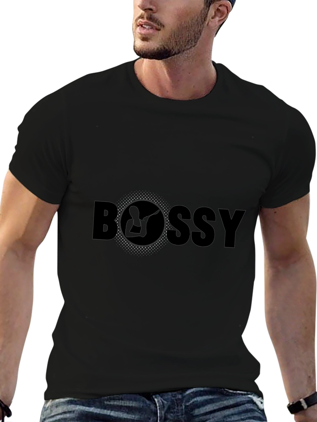 Bossy Graphic T-Shirt - Black