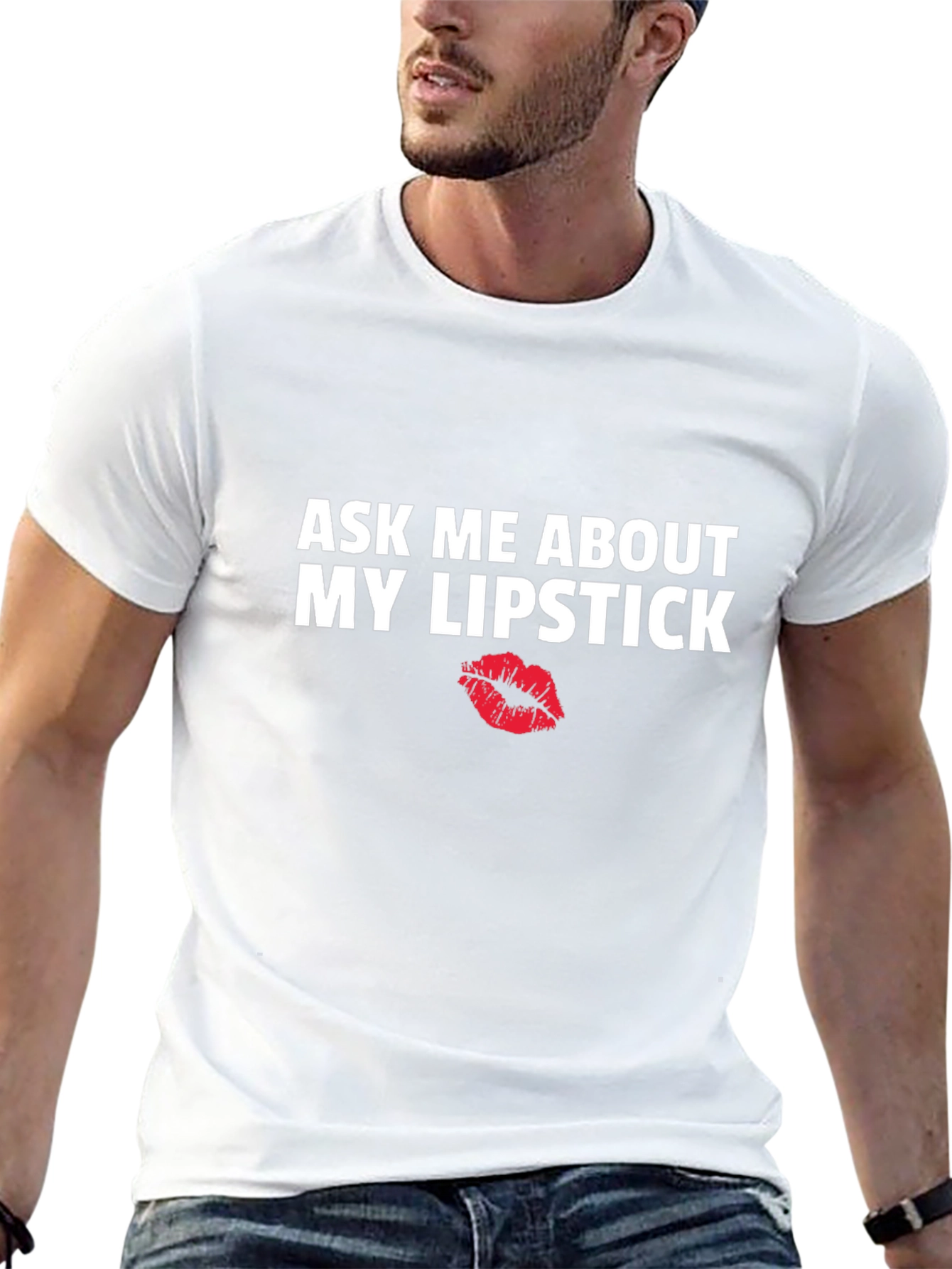 Ask Me About My Lipstick Graphic Tee
