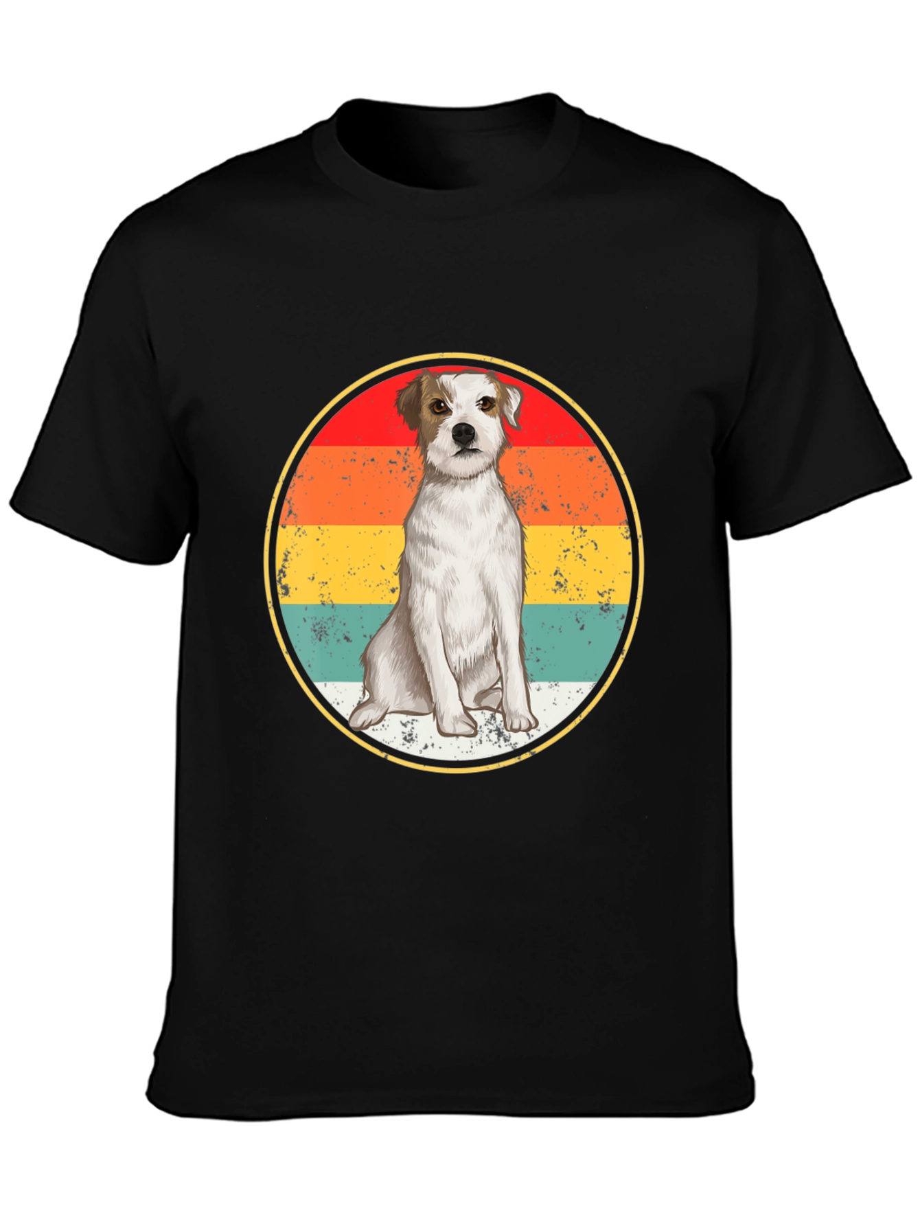 Vintage Sunset Dog T-Shirt – Retro Dog Lover Graphic Tee