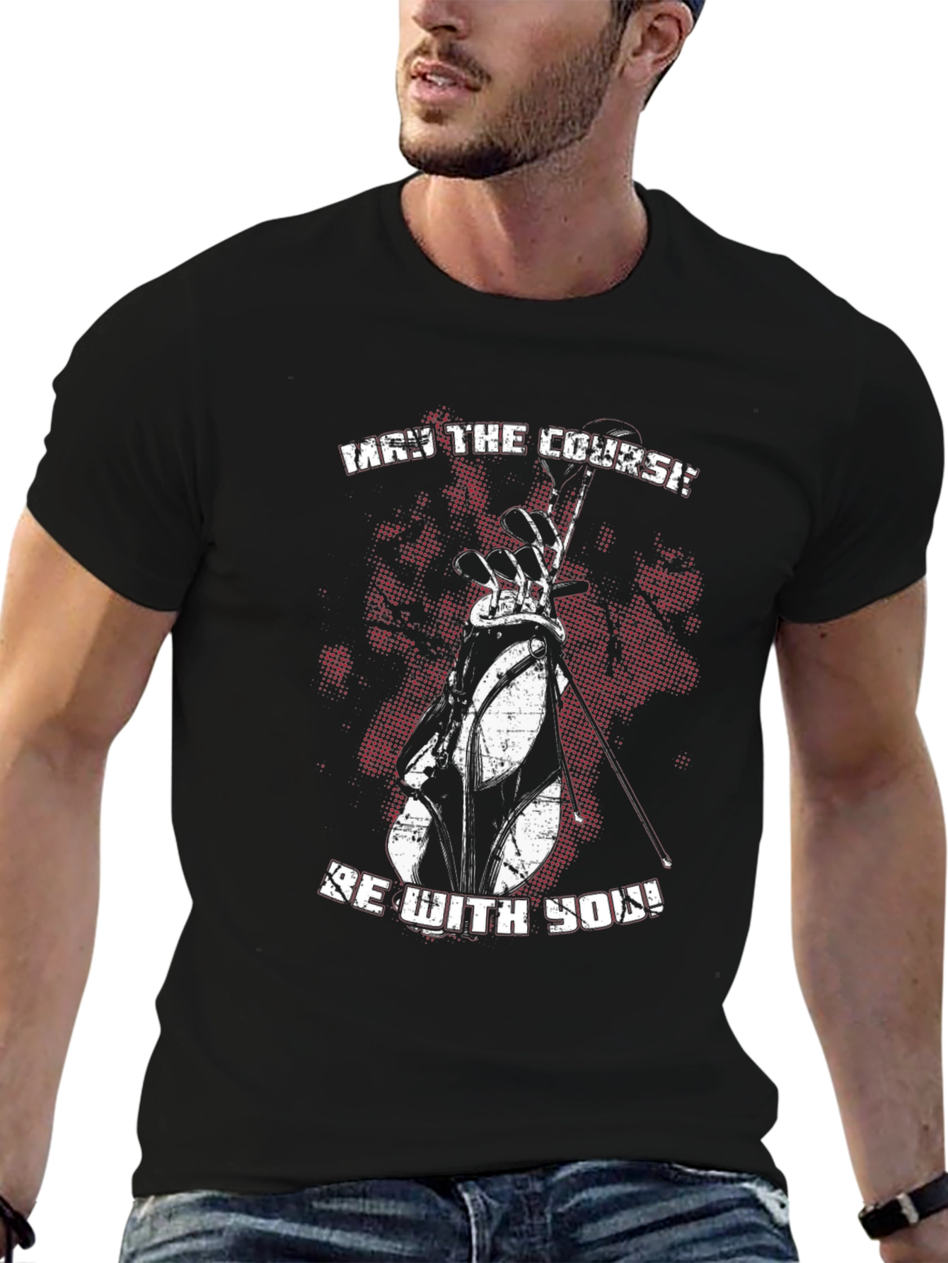 May the Course Be With You Golf T-Shirt
