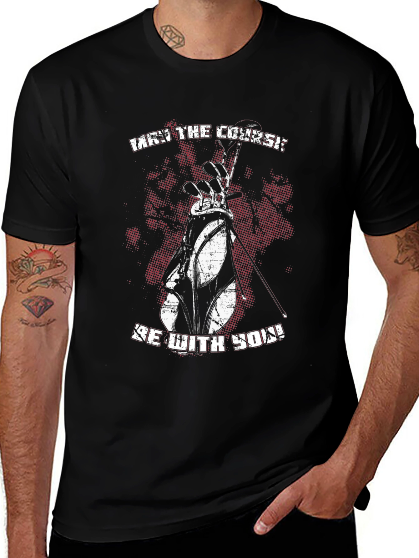 May the Course Be With You Golf T-Shirt