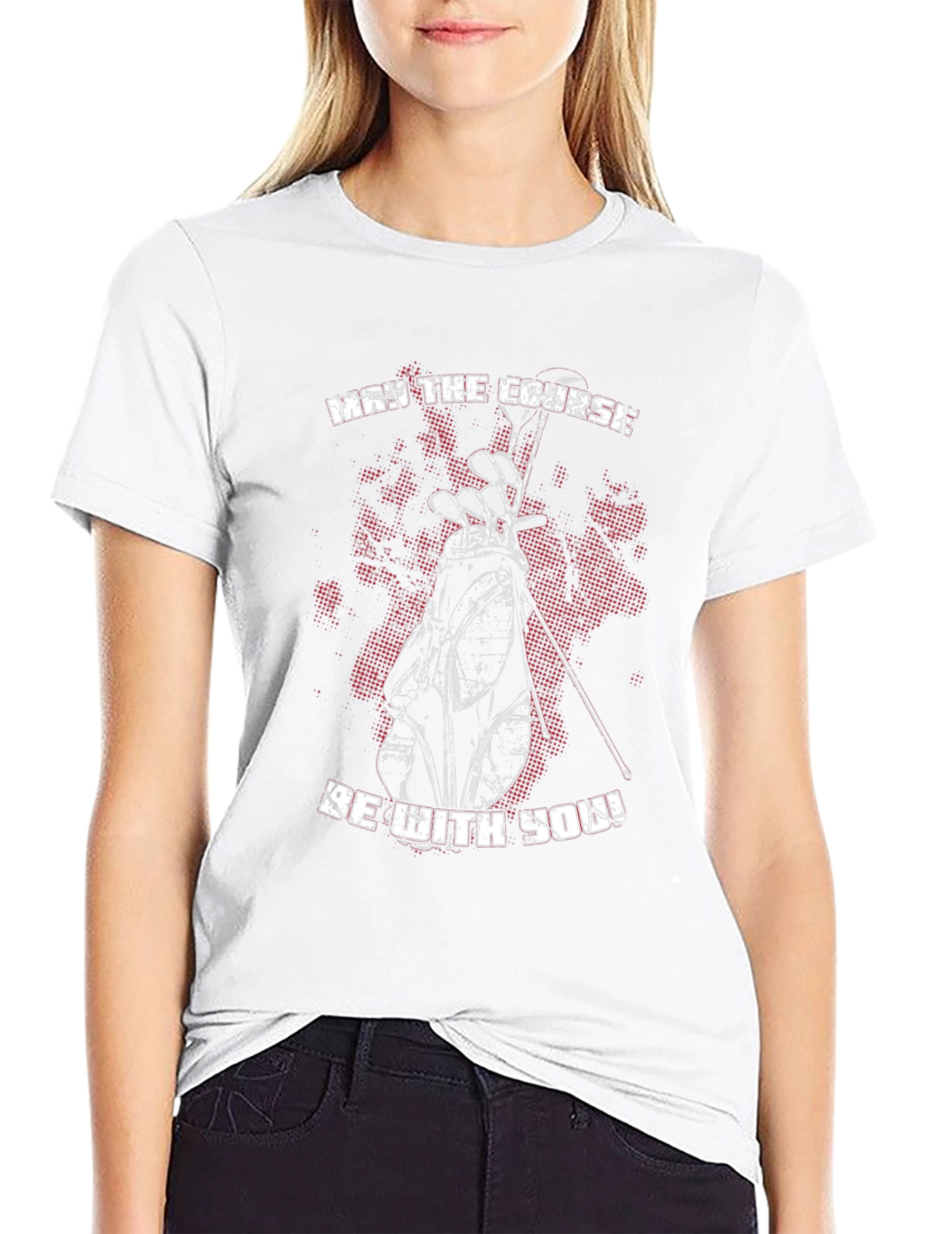 May the Course Be With You Golf T-Shirt