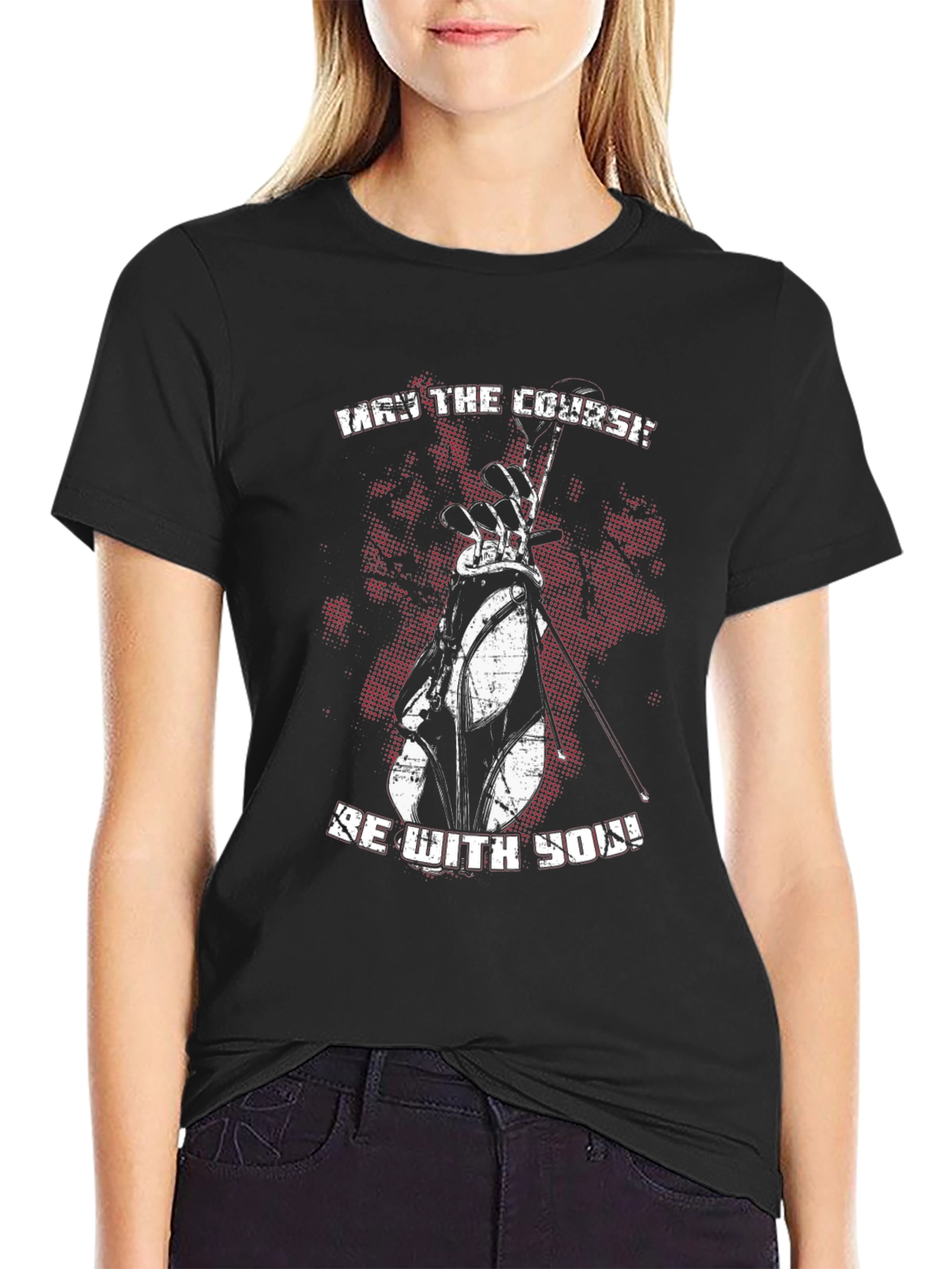 May the Course Be With You Golf T-Shirt