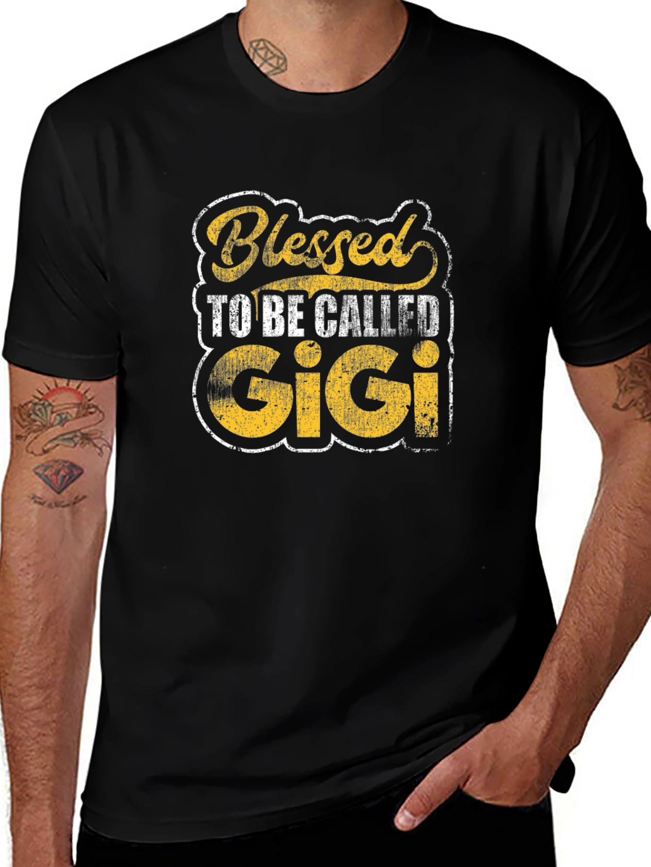 Blessed to Be Called Gigi Black T-Shirt