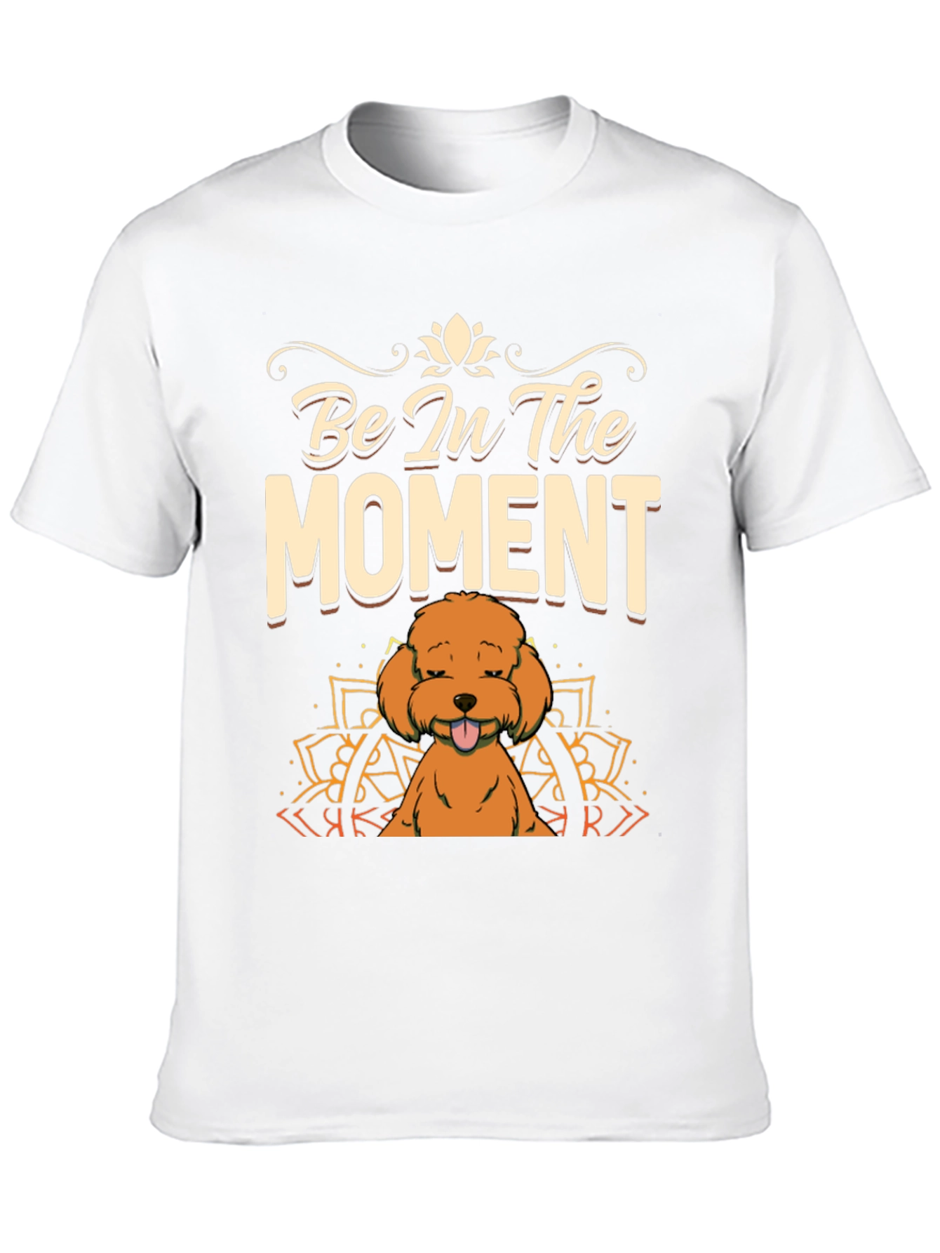 Be In The Moment Poodle T-Shirt - Black