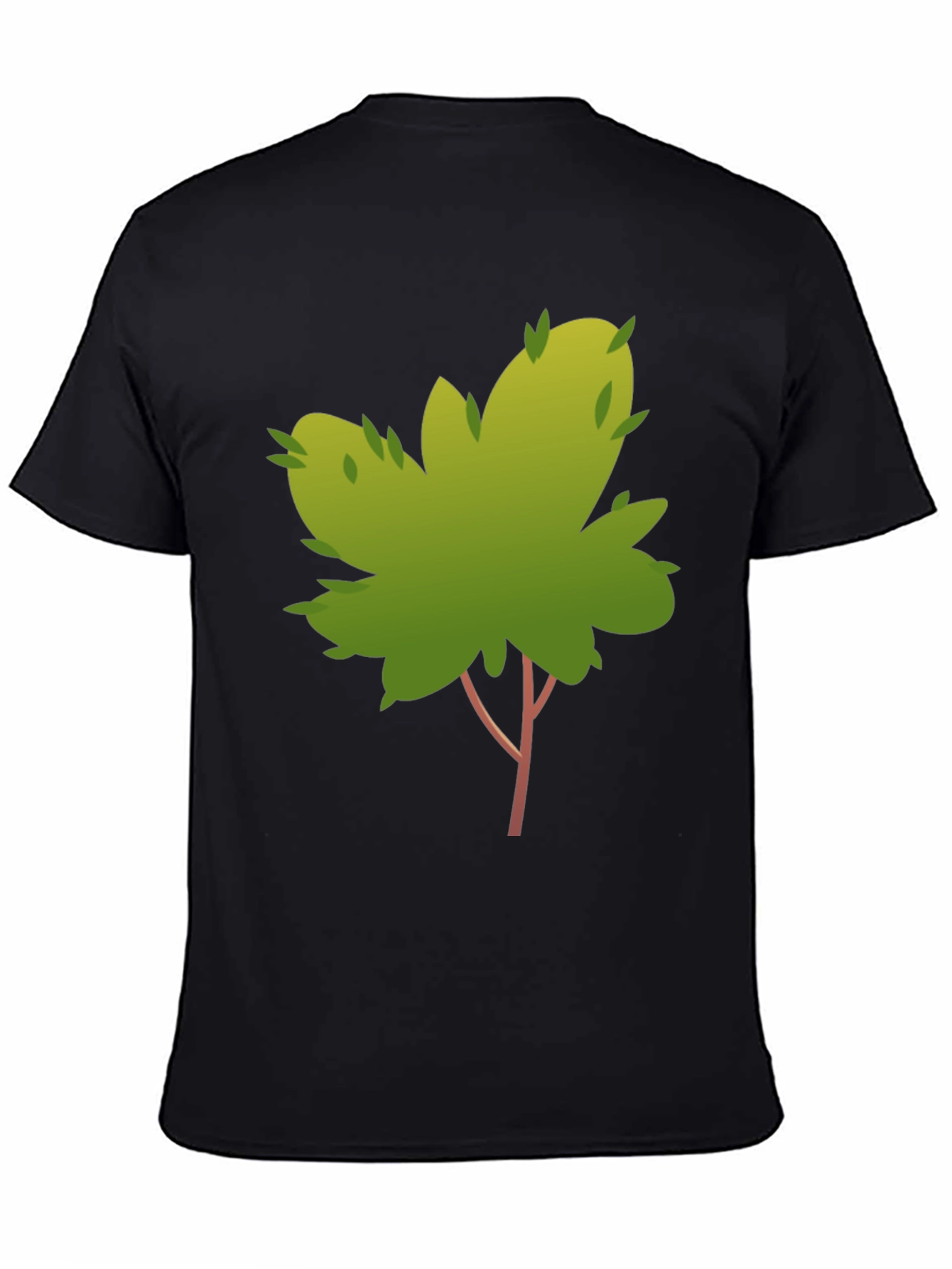 Nature Tree Graphic Tee - Stylish Black Cotton T-Shirt