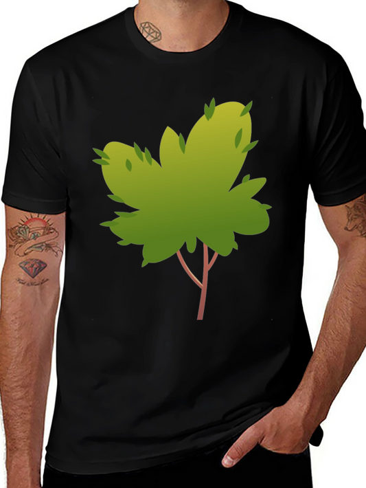 Nature Tree Graphic Tee - Stylish Black Cotton T-Shirt