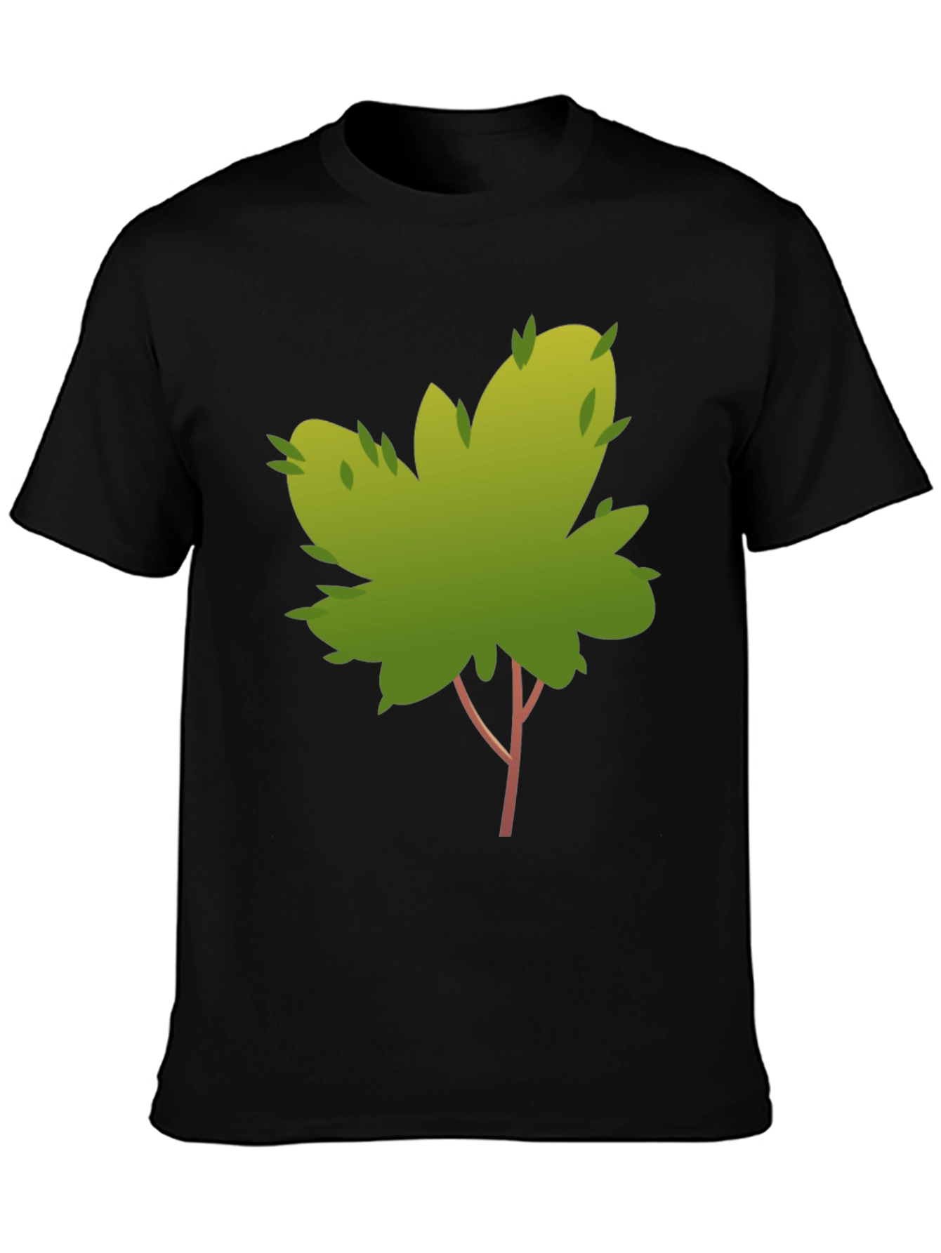 Nature Tree Graphic Tee - Stylish Black Cotton T-Shirt