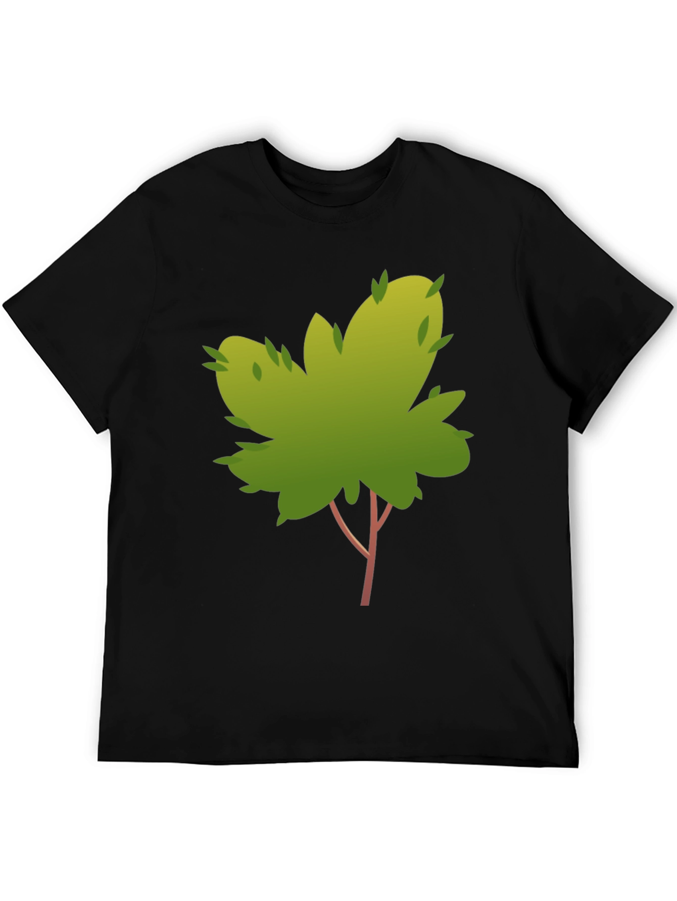 Nature Tree Graphic Tee - Stylish Black Cotton T-Shirt