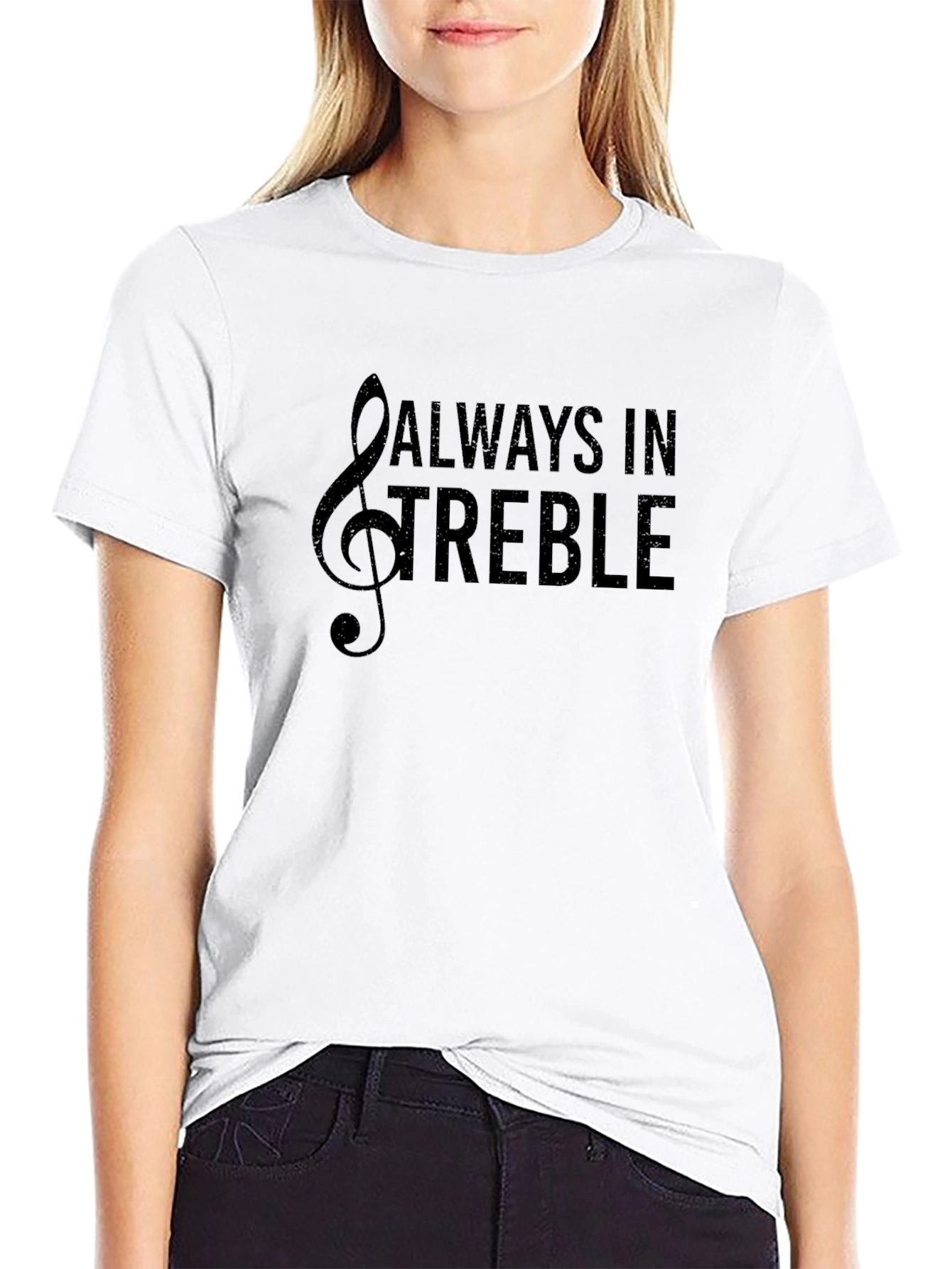 Always In Treble Black Graphic T-Shirt