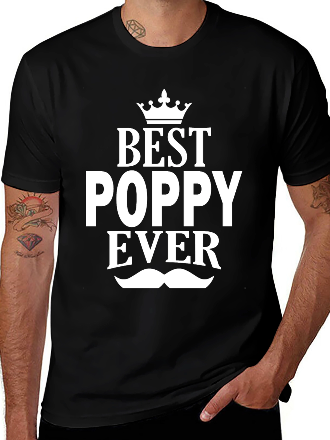 Best Poppy Ever Black Graphic T-Shirt