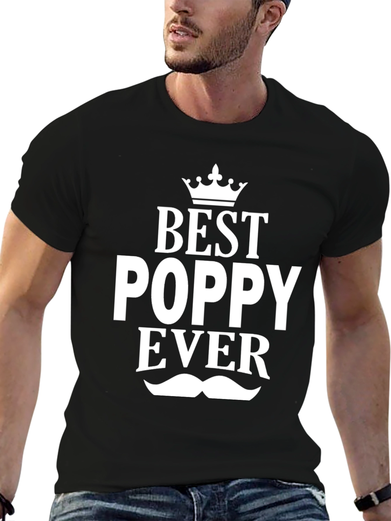 Best Poppy Ever Black Graphic T-Shirt