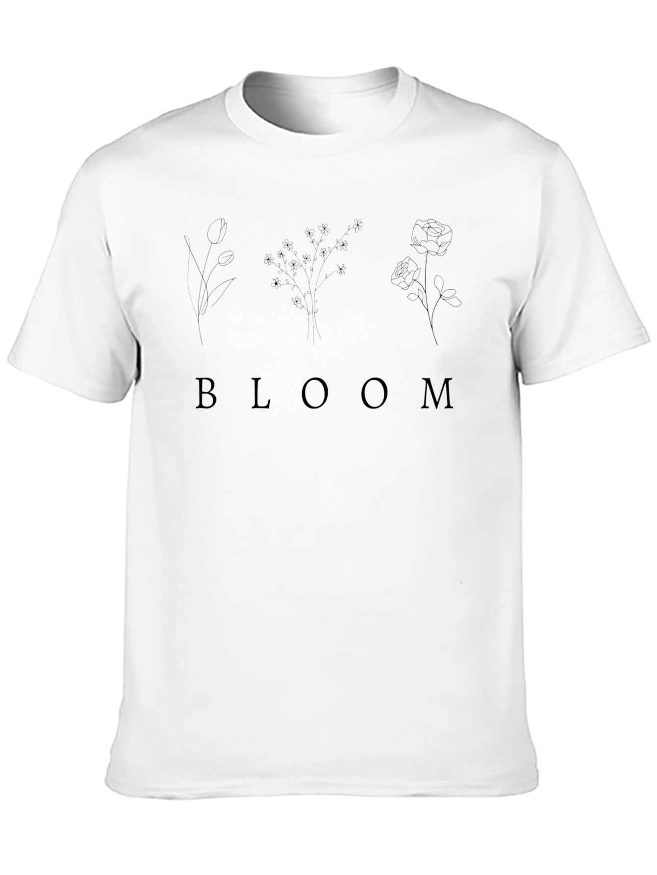 Bloom Graphic Tee - Modern Floral Design
