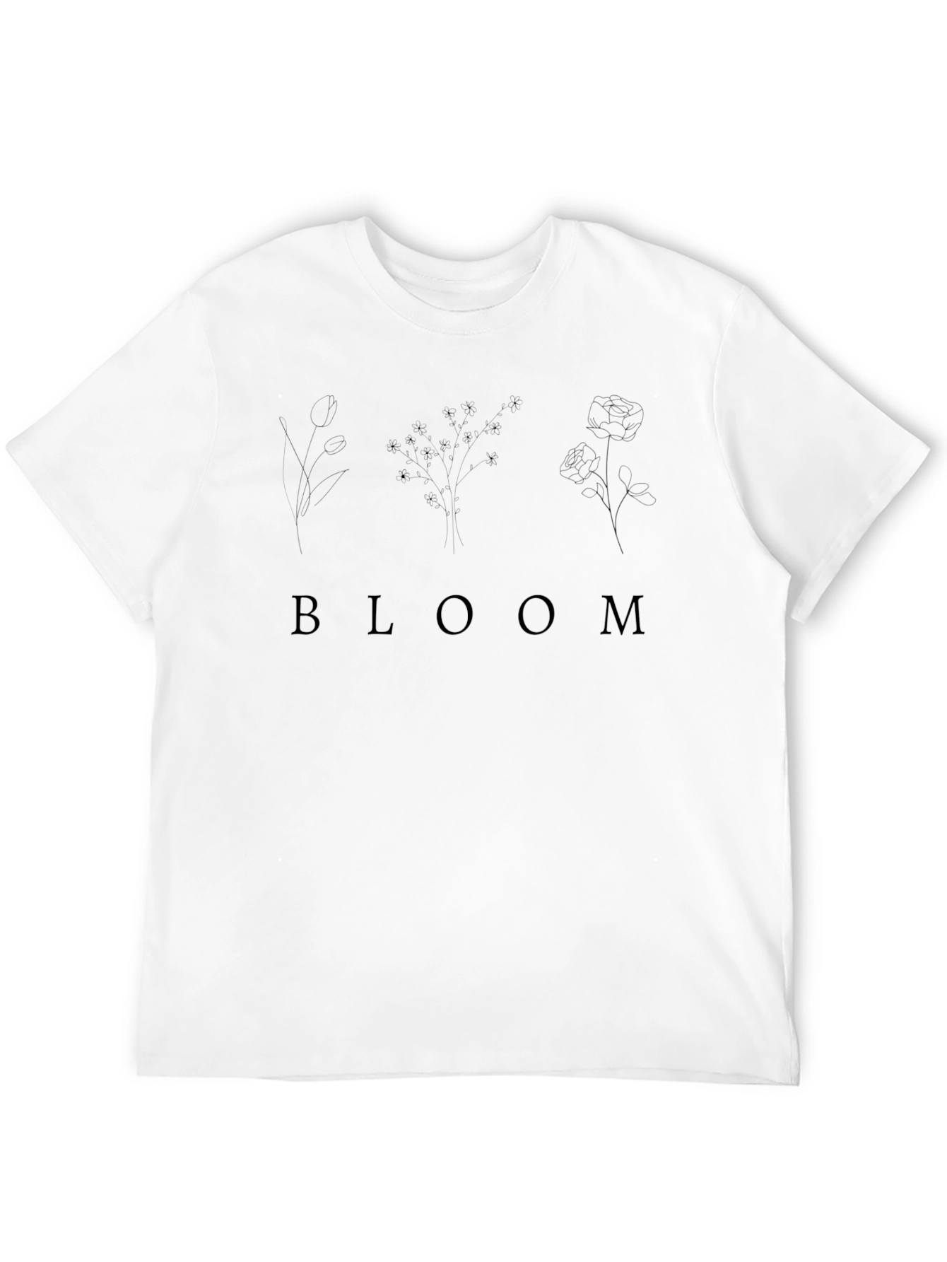 Bloom Graphic Tee - Modern Floral Design