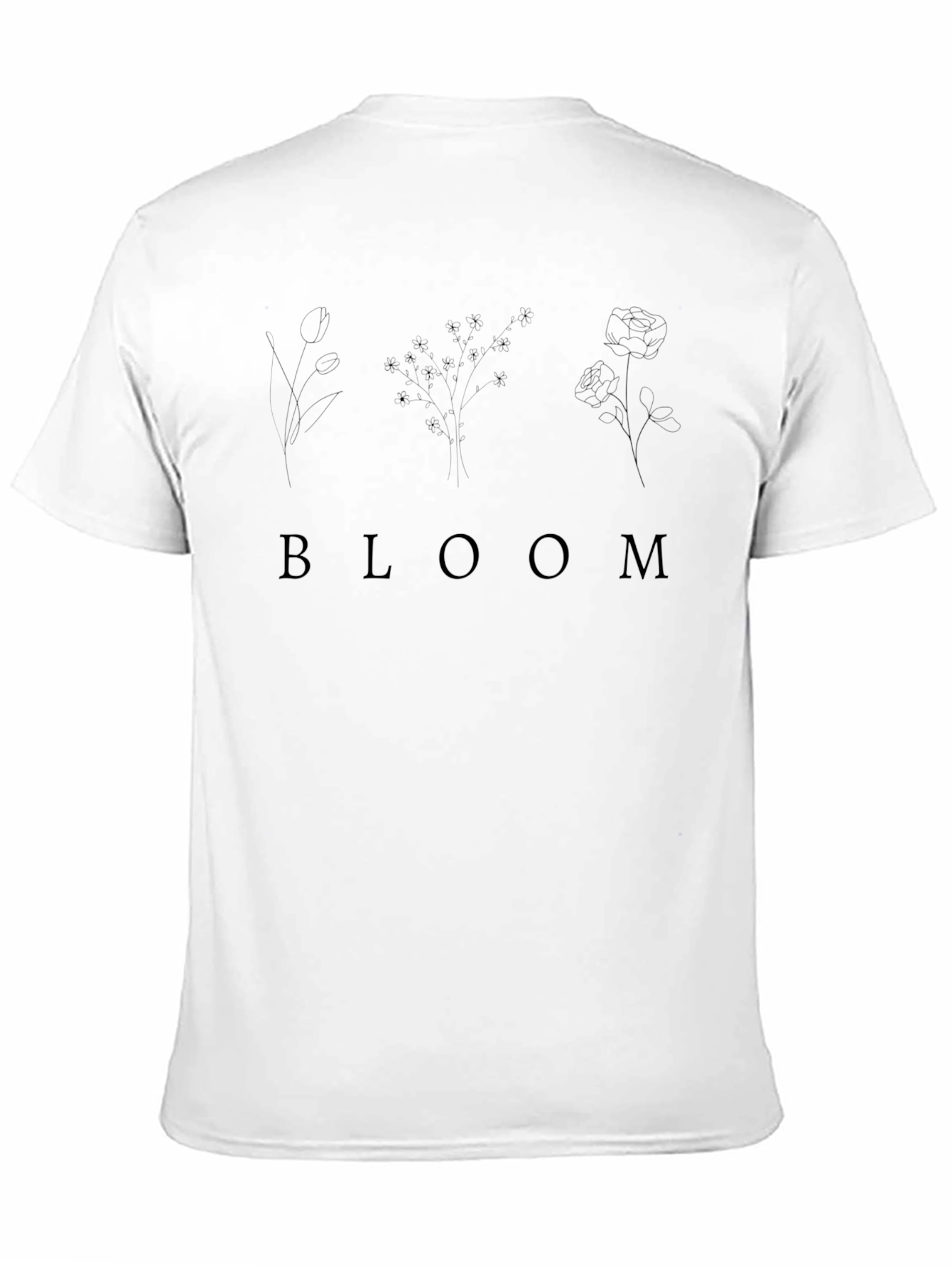 Bloom Graphic Tee - Modern Floral Design