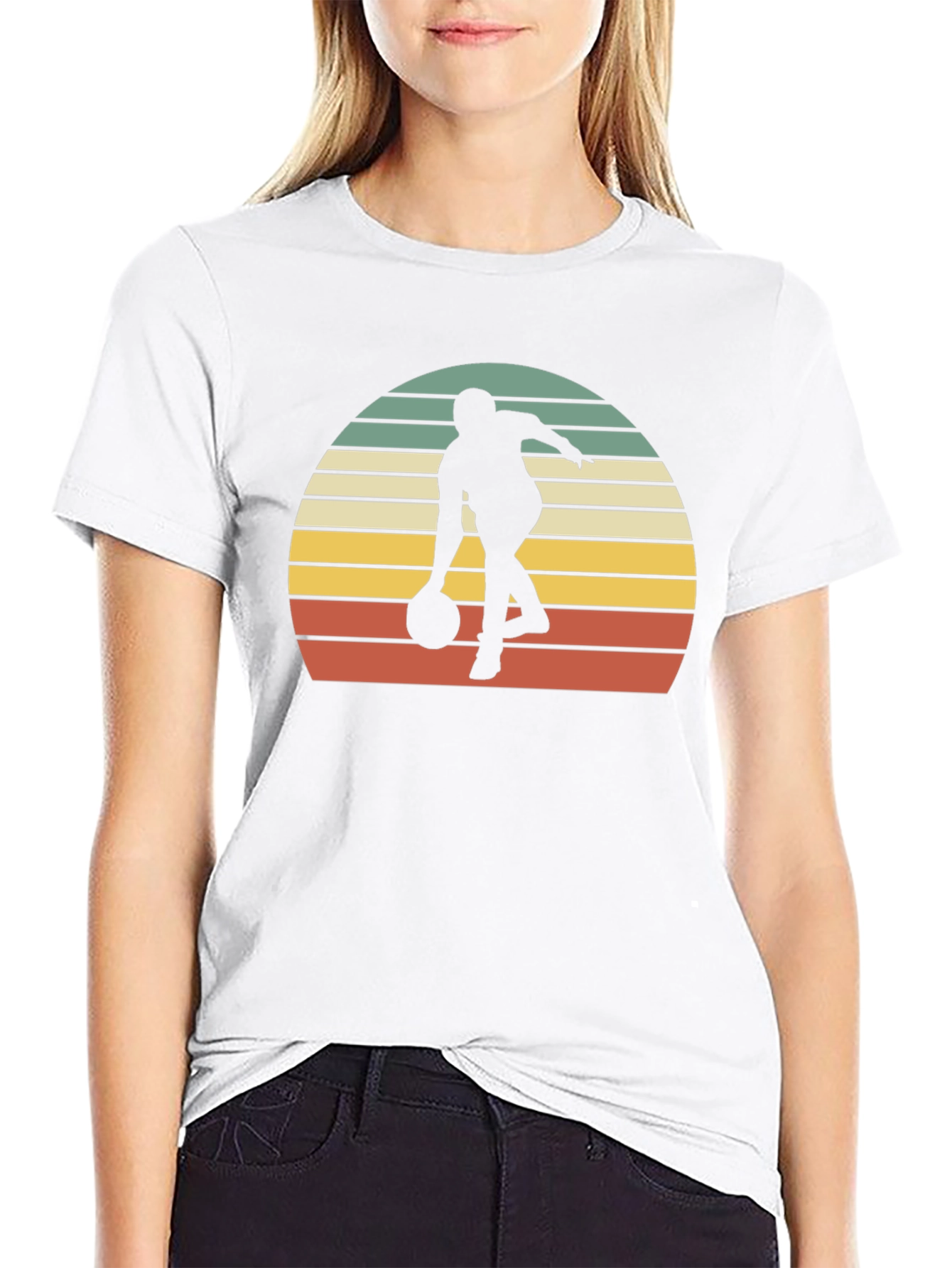 Retro Bowling Sunset Graphic T-Shirt
