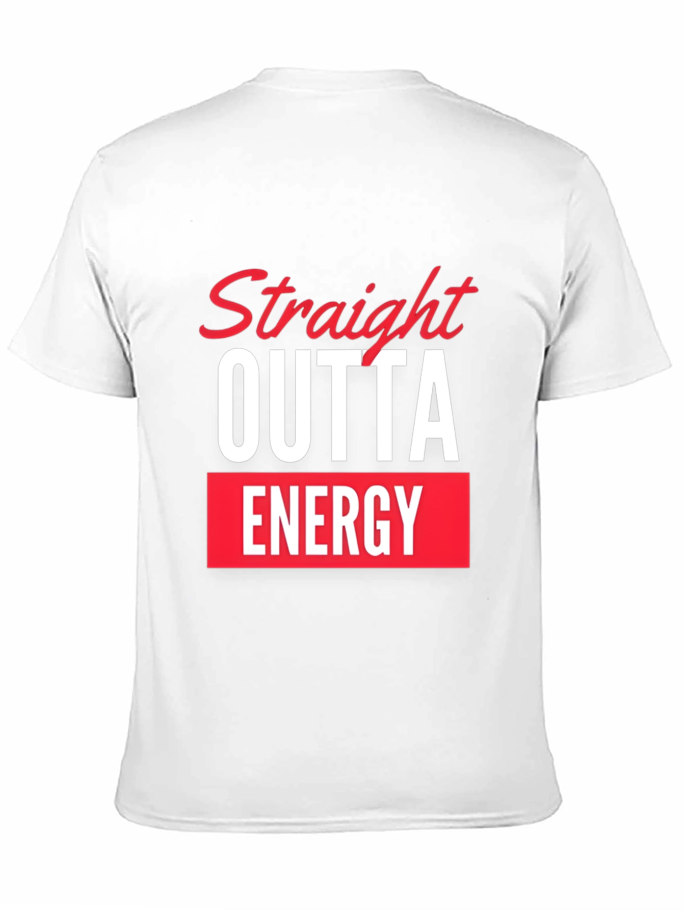 Straight Outta Energy Black Graphic Tee