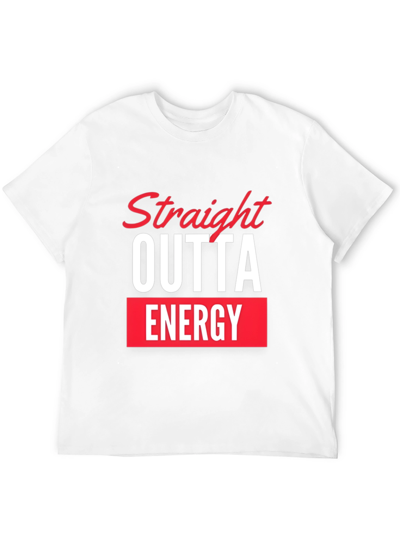 Straight Outta Energy Black Graphic Tee