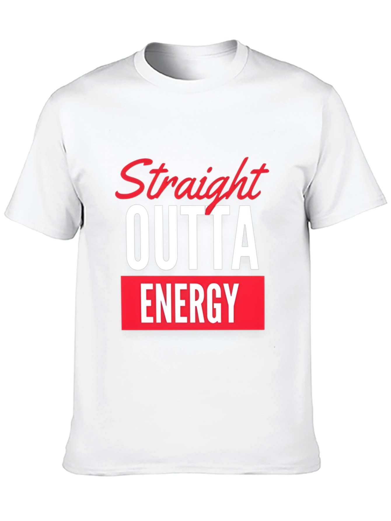 Straight Outta Energy Black Graphic Tee