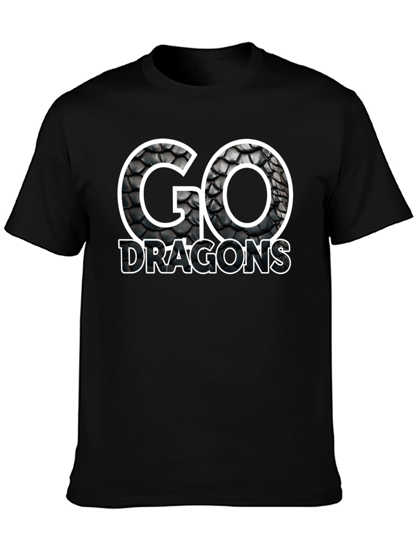 Go Dragons Graphic Tee - Black