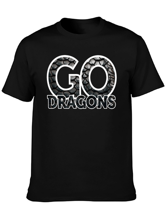 Go Dragons Graphic Tee - Black
