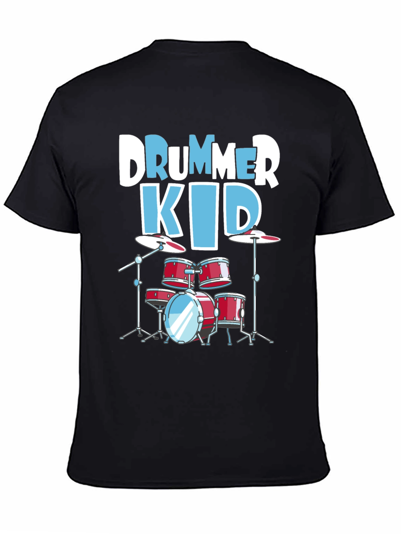 Drummer Kid Graphic Tee - Music Lover T-Shirt