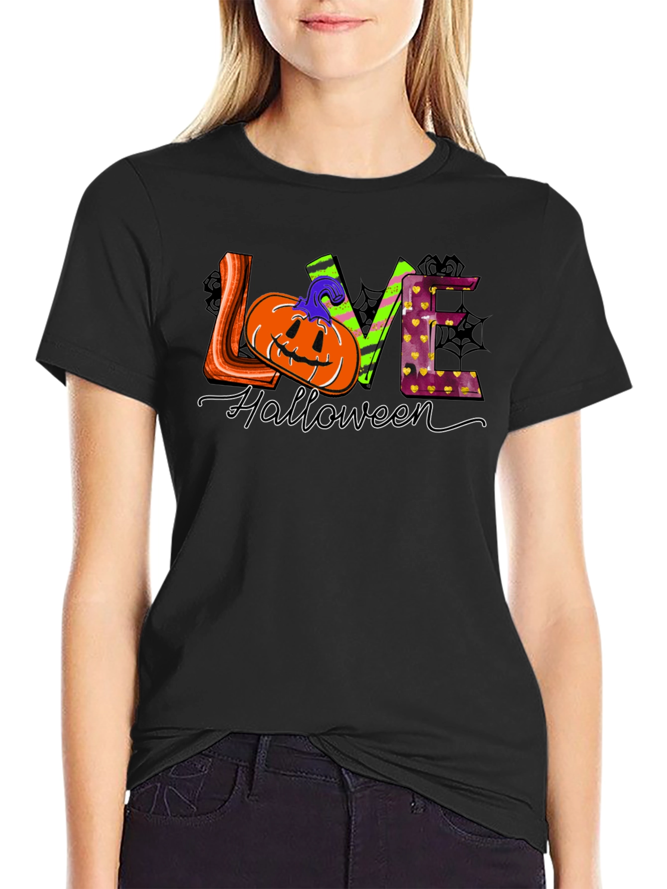 Halloween Love Graphic T-Shirt