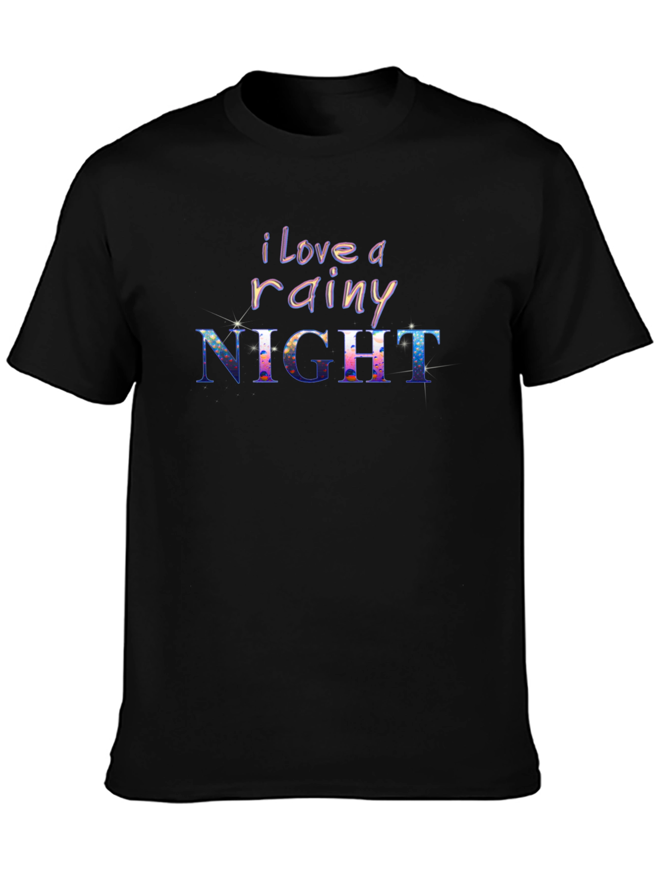 I Love a Rainy Night Black T-Shirt