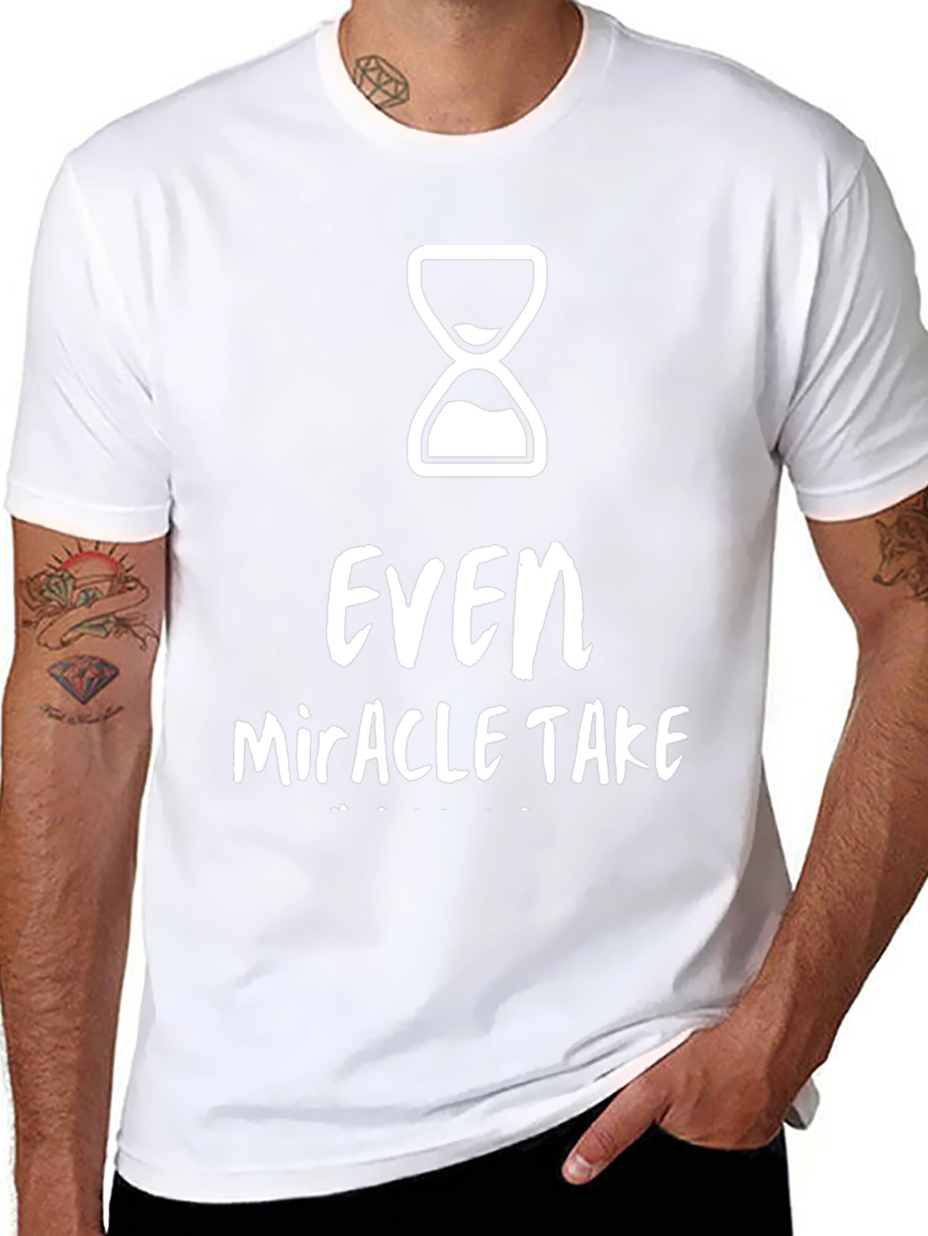 Even Miracles Take Time Graphic Tee