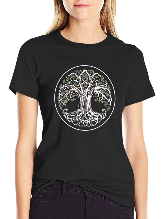 Tree of Life Graphic T-Shirt - Celtic Knot Design